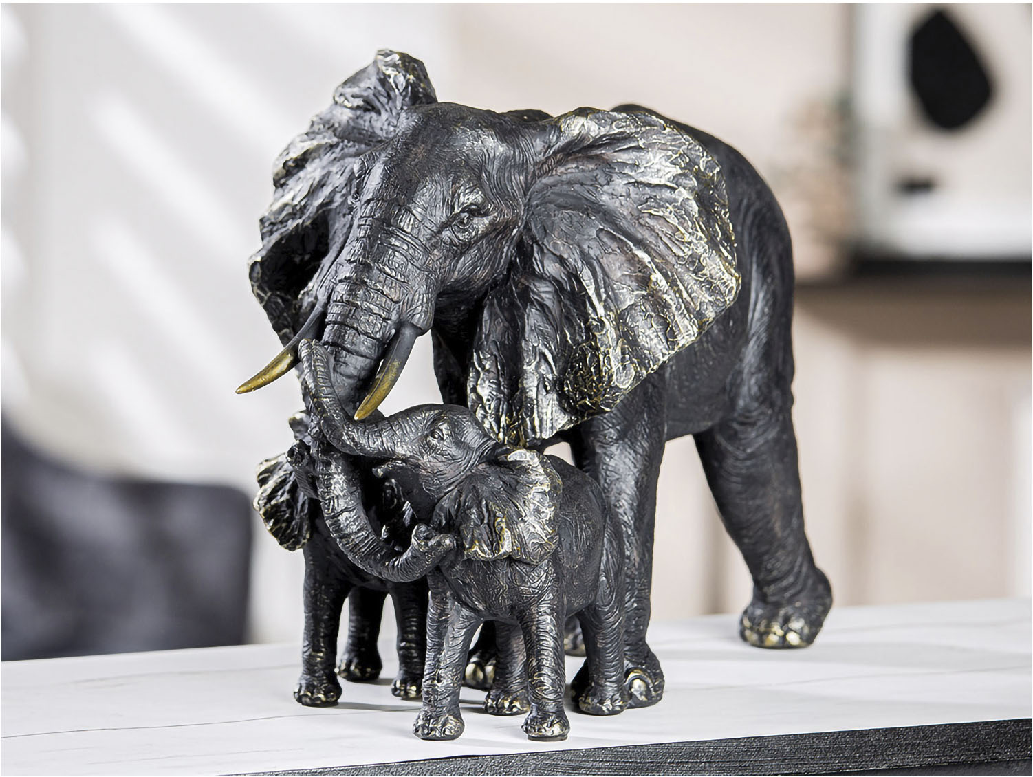 Casablanca by Gilde Tierfigur "Figur Elefantenfamilie"