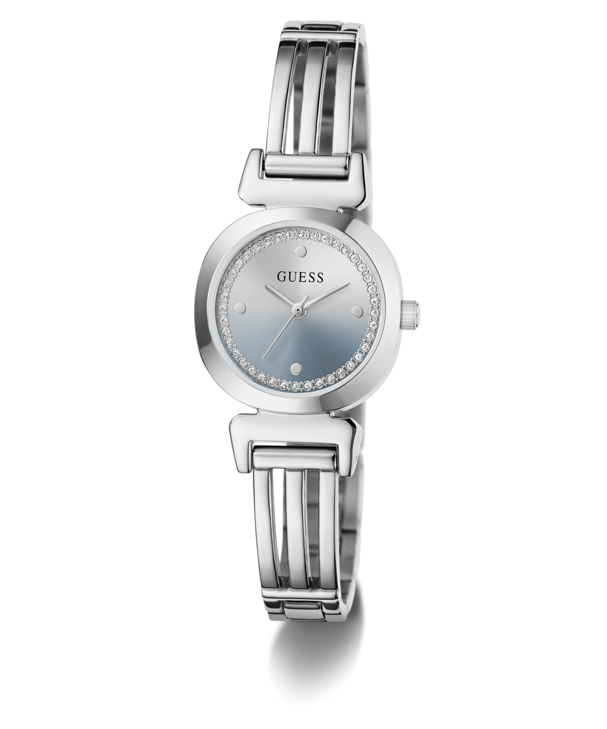 Guess Quarzuhr »CECELIA« Armbanduhr, Damenuhr, Edelstahlarmband, analog