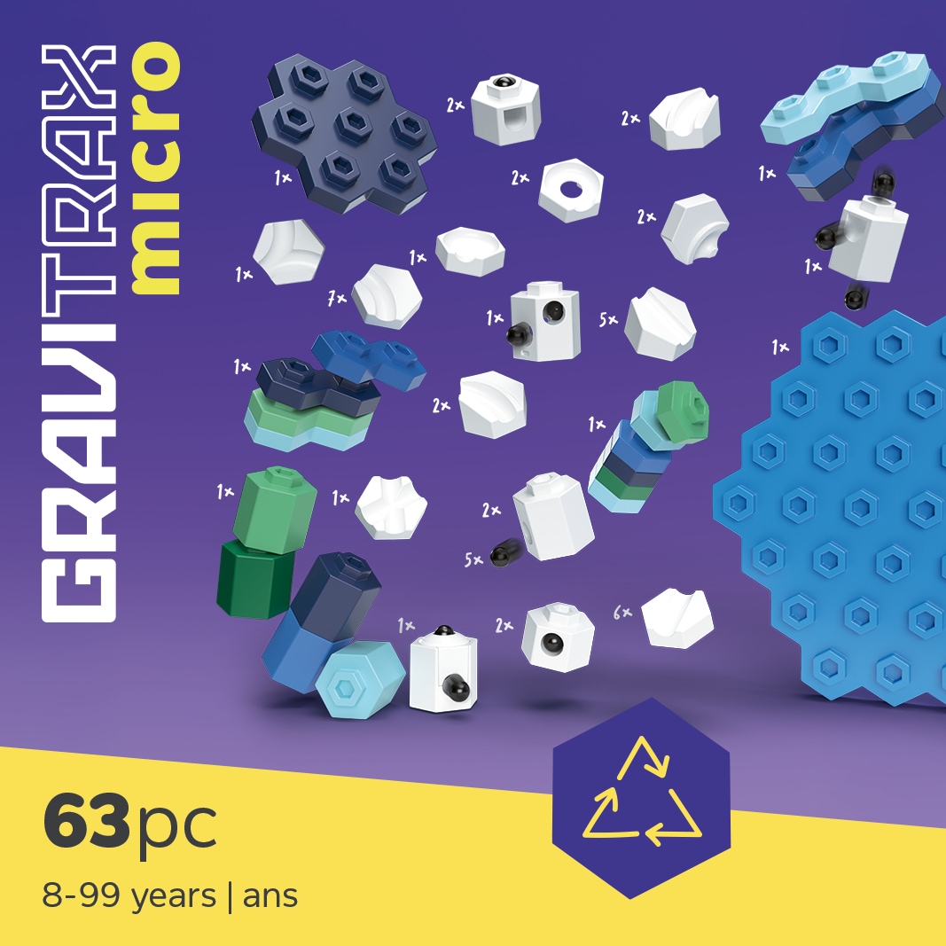 Ravensburger Kugelbahn-Bausatz »GraviTrax micro - Ocean Blue« Made in Europe