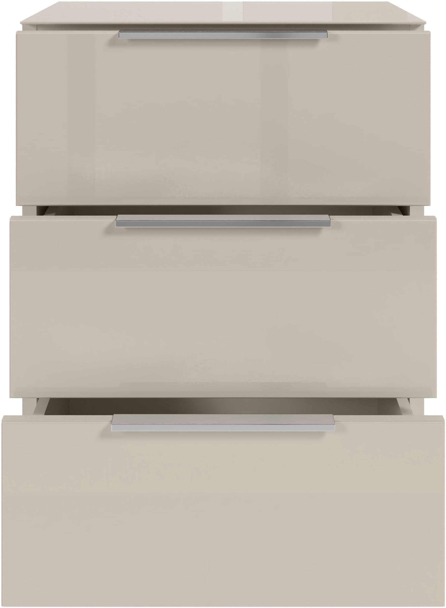 HBZ Nachtkommode »Santorin Nachtkonsole, BxHxT 45x61x40 cm«, (1 St.), Breite 45cm, Softclose für Schubkästen, Melaminbeschichtung