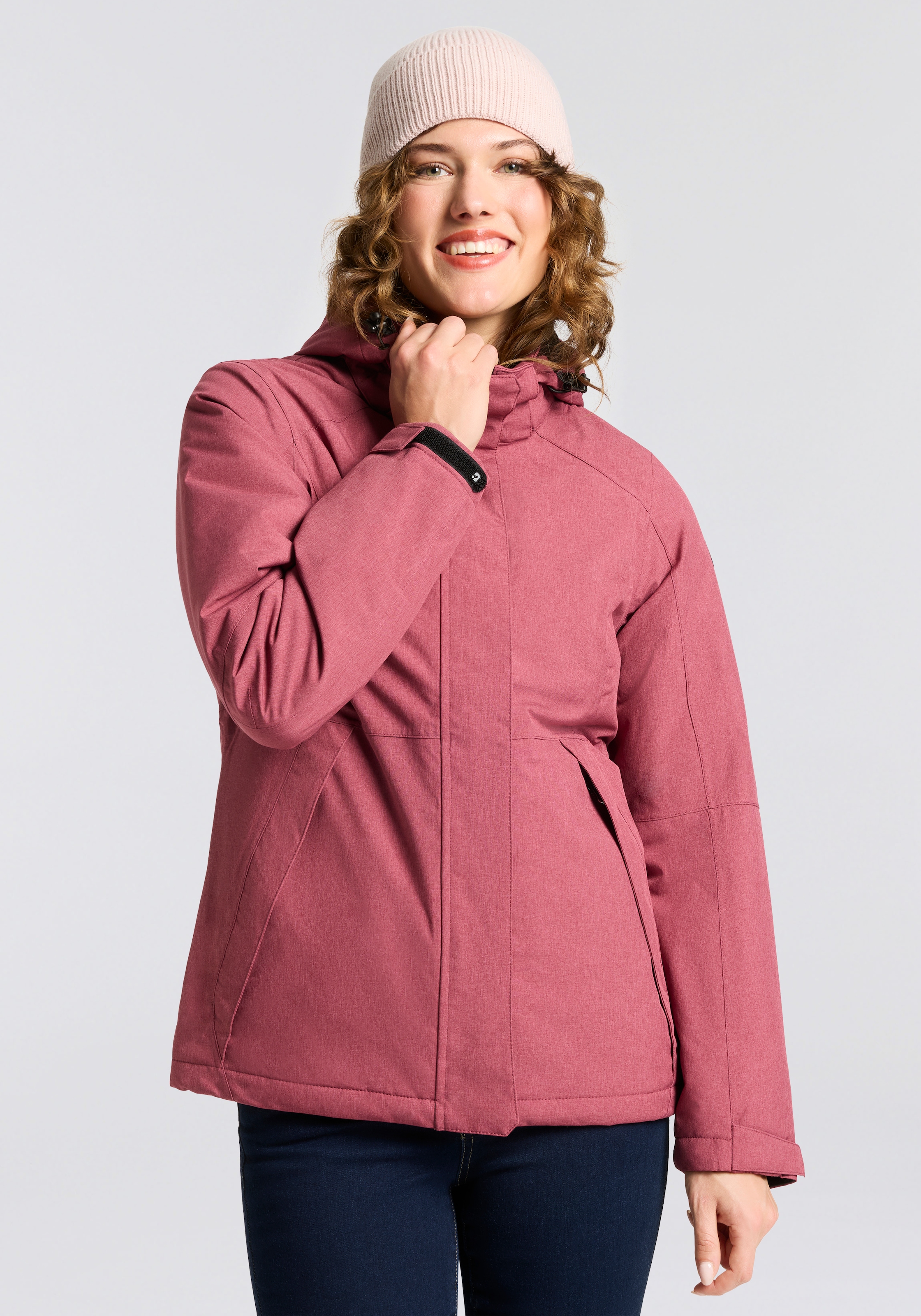 Killtec Outdoorjacke "KOW 37 WMN JCKT" mit abnehmbarer Kapuze, wasserdicht, winddicht, atmungsaktiv