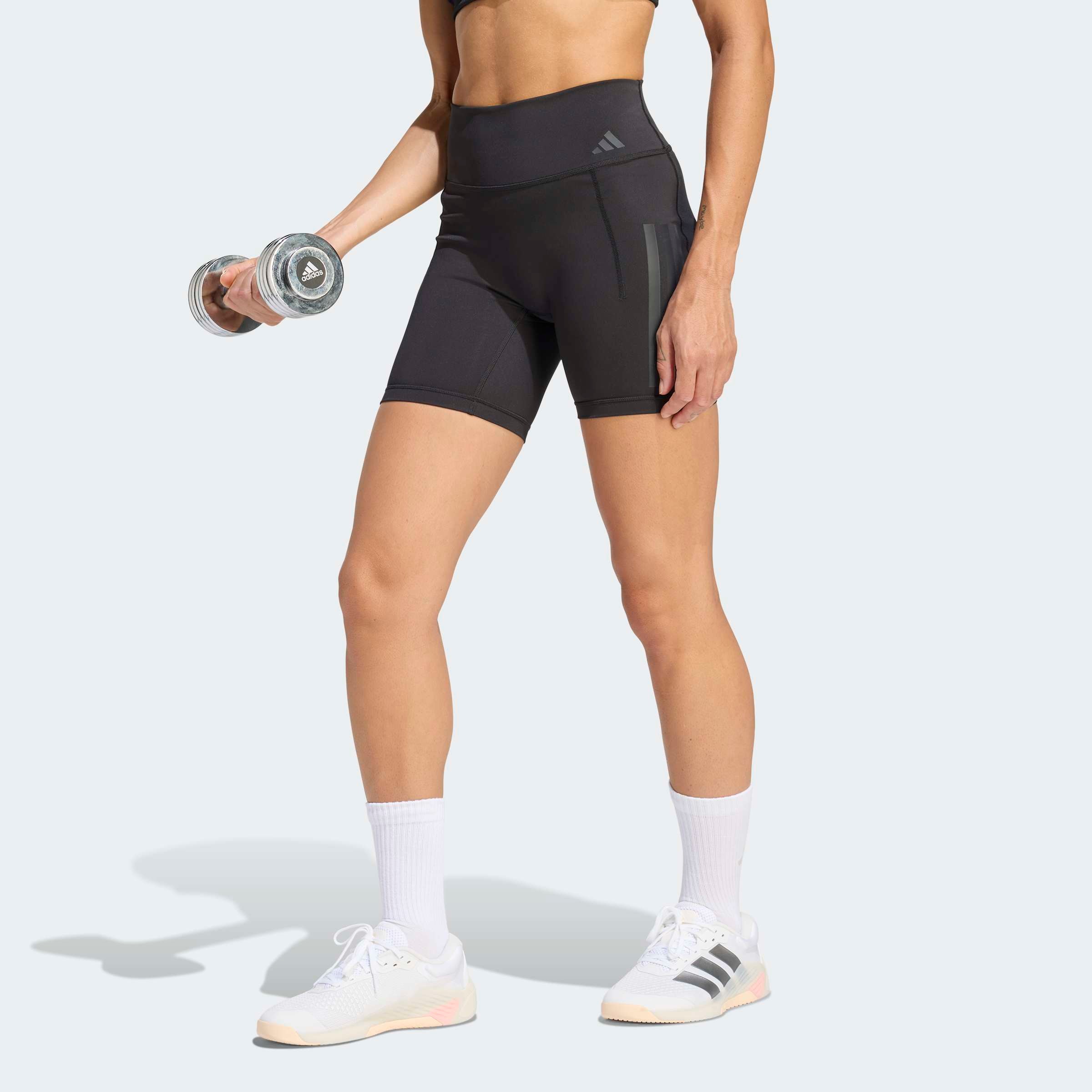adidas Performance Shorts "OPTIME WORKOUT 3-STREIFEN KURZE LEGGINGS"