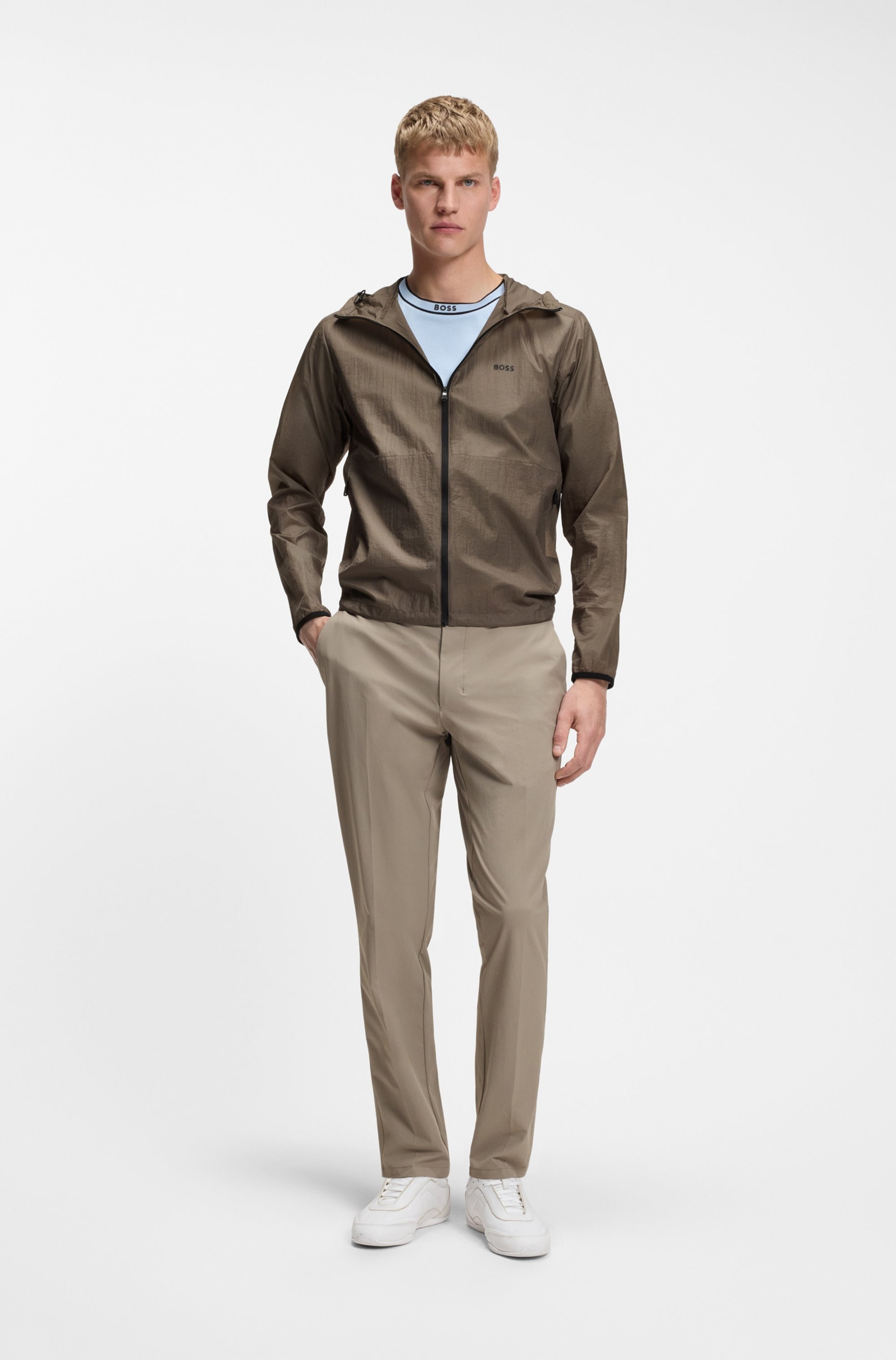 BOSS GREEN Windbreaker »Airynix JT« mit Kapuze sommerliche Qualität, Regular Fit, Kapuze