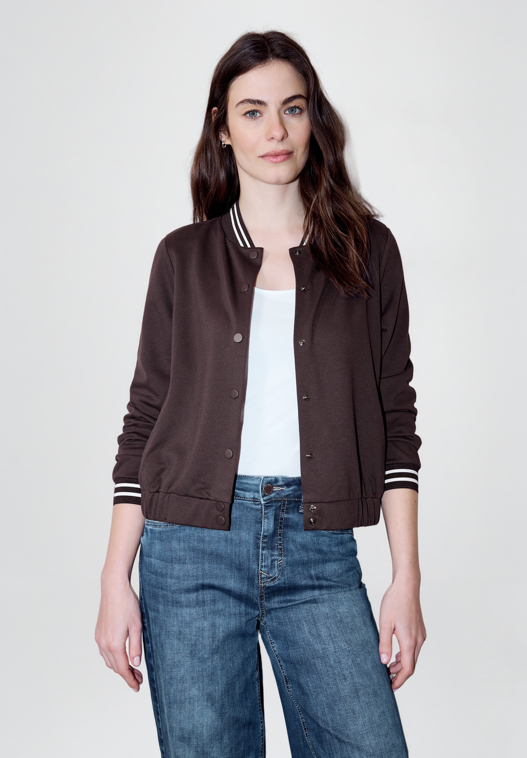 STREET ONE STUDIO Blouson ohne Kapuze mit College-Style Details günstig online kaufen