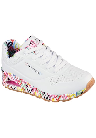 Wedgesneaker »UNO-LOVING LOVE«, mit coolem Graffiti-Print, Freizeitschuh, Halbschuh,...