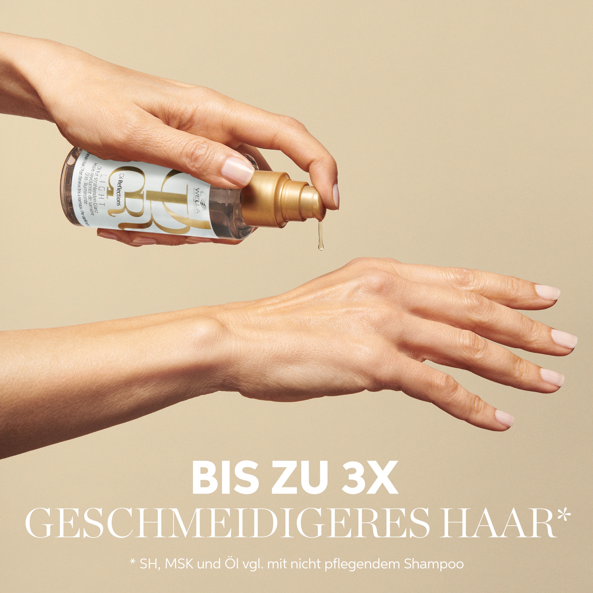 Wella Professionals Haaröl »Oil Reflections Light Oil« spendet Feuchtigkeit, Anti-Frizz Eigenschaft, für weiches Haar