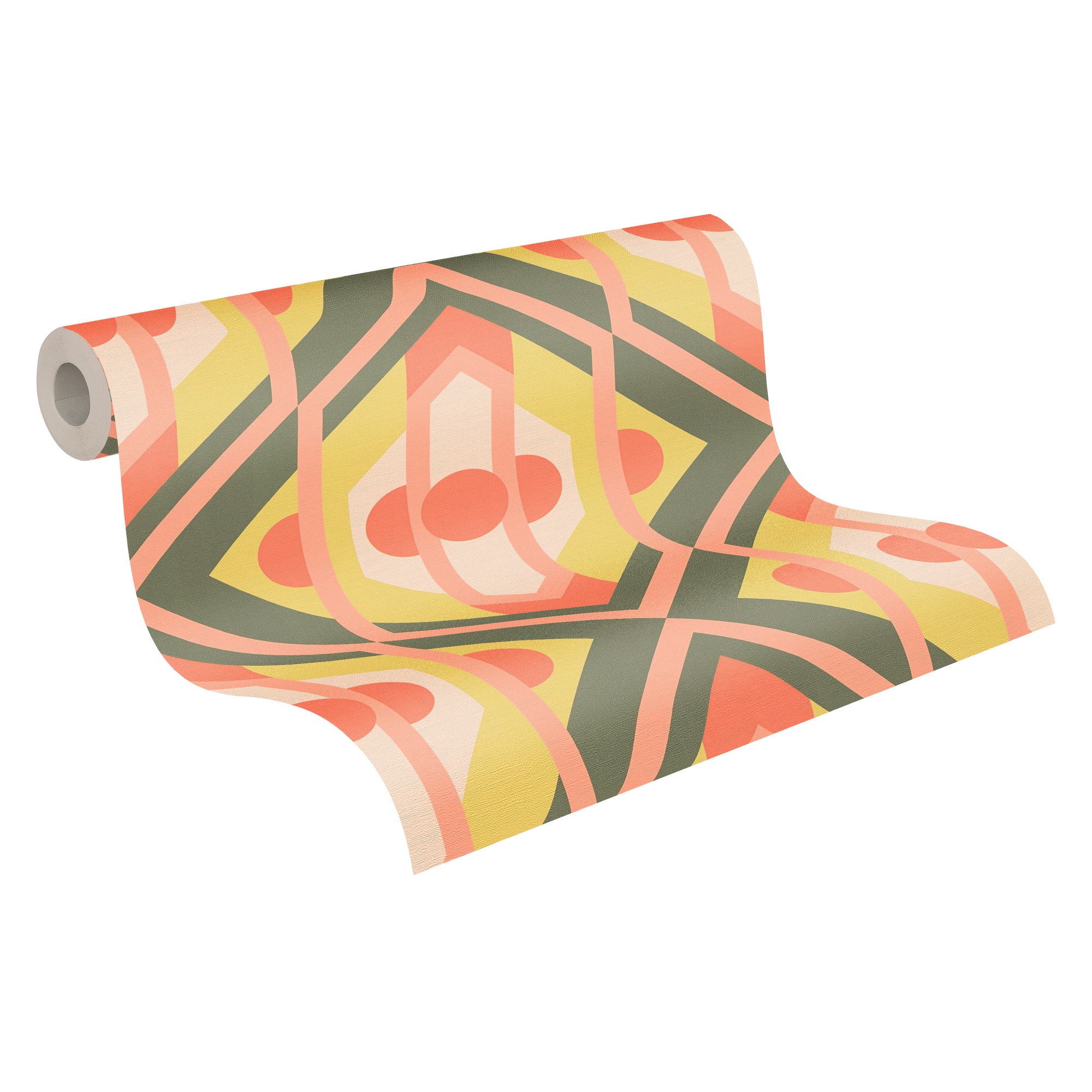 A.S. Création Vliestapete »Retro Chic 3D-Tapete Mustertapete Grafik 3D« matt strukturiert Vliestapete Kunst für Schlafzimmer Küche Wohnzimmer 3D Design modern