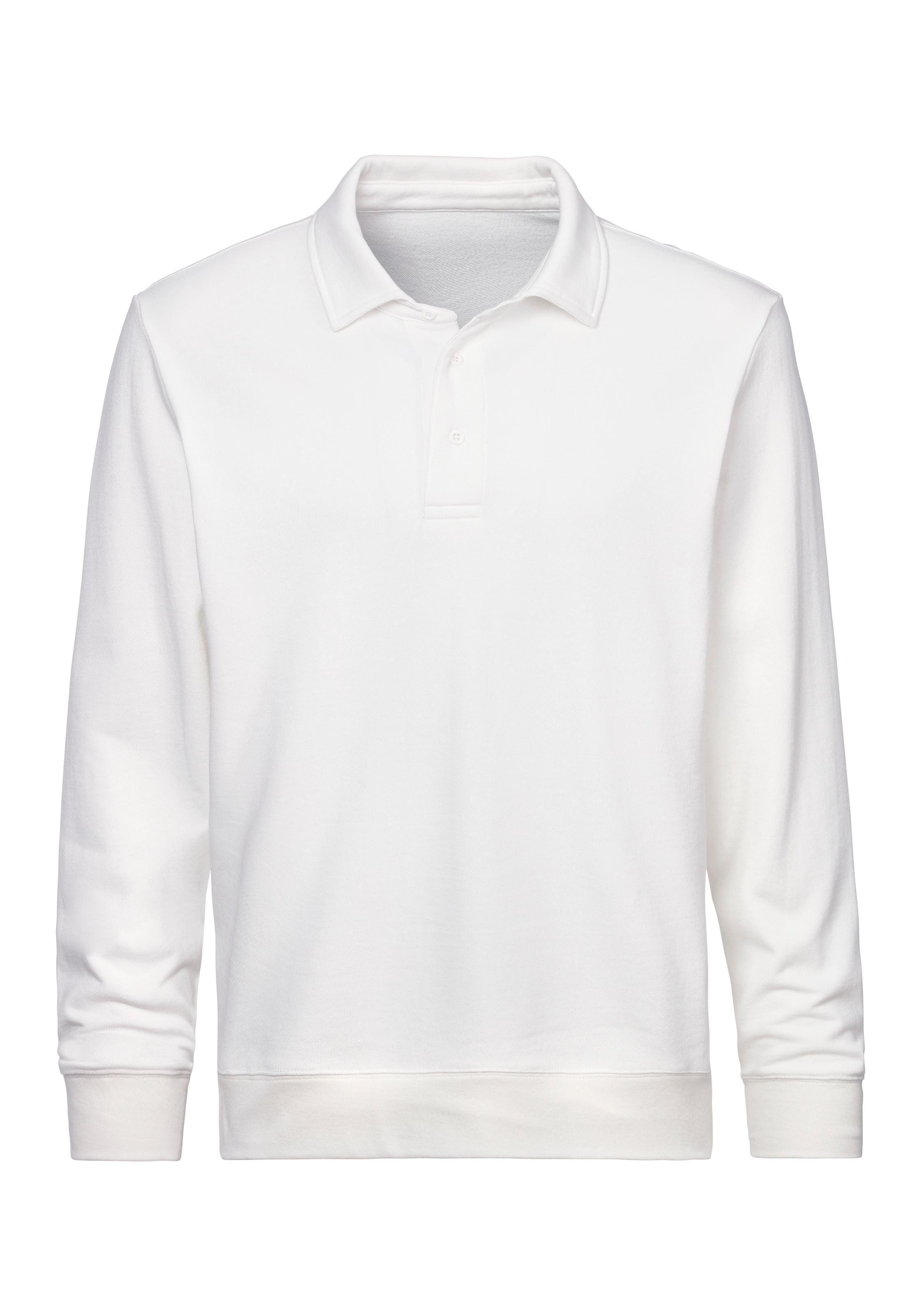John Devin Sweatshirt, Langarm, Pullover mit Polokragen, Baumwolle