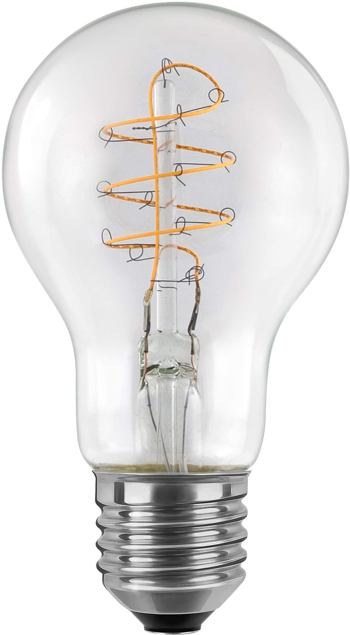 SEGULA LED-Filament "LED Glühlampe A19 klar, E27", L:11cm Ø:6cm, transparent, Leuchtmittel