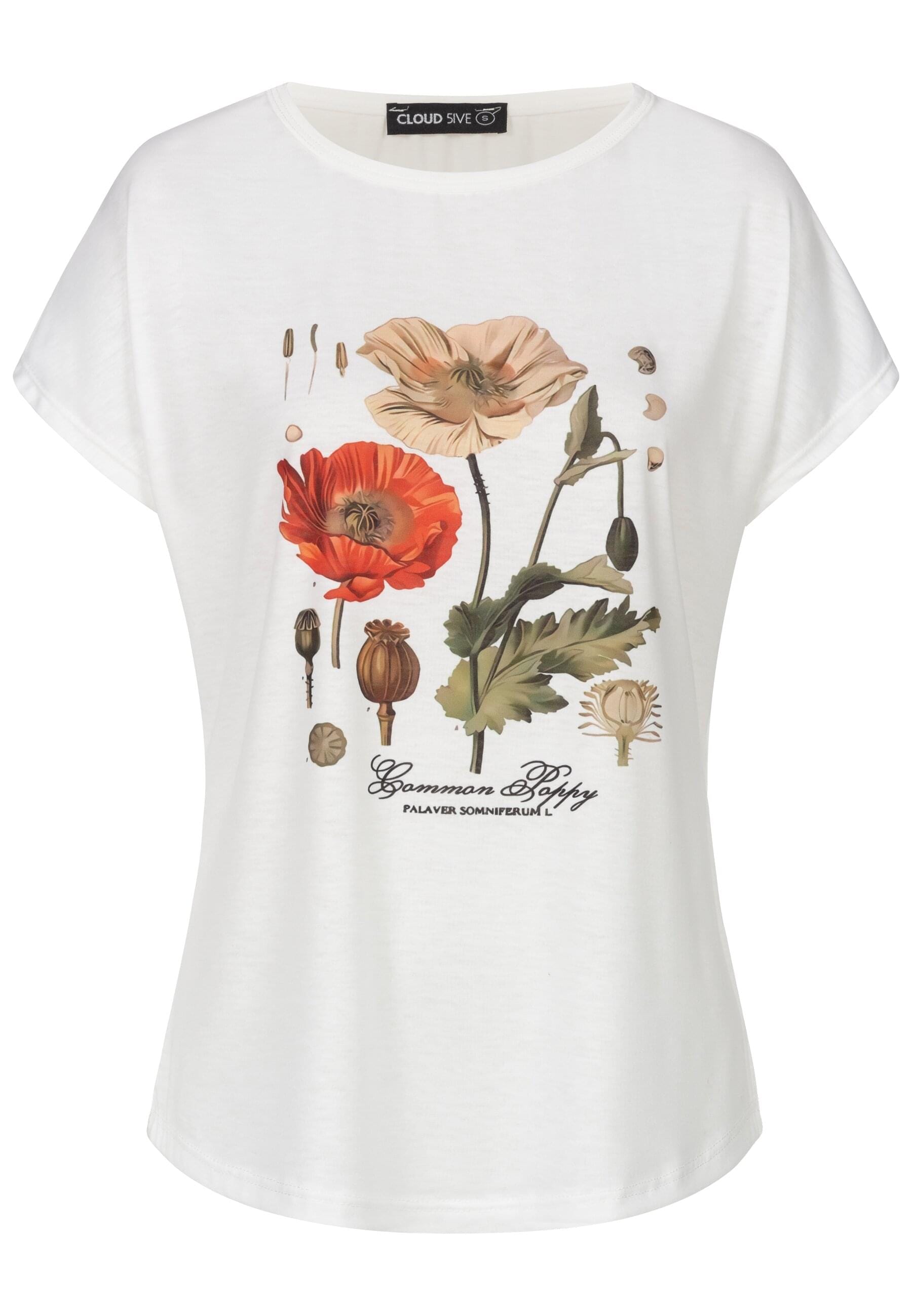 CLOUD 5IVE T-Shirt "CLOUD 5IVE T-Shirt Flower Print" 1 Stk. tlg. günstig online kaufen