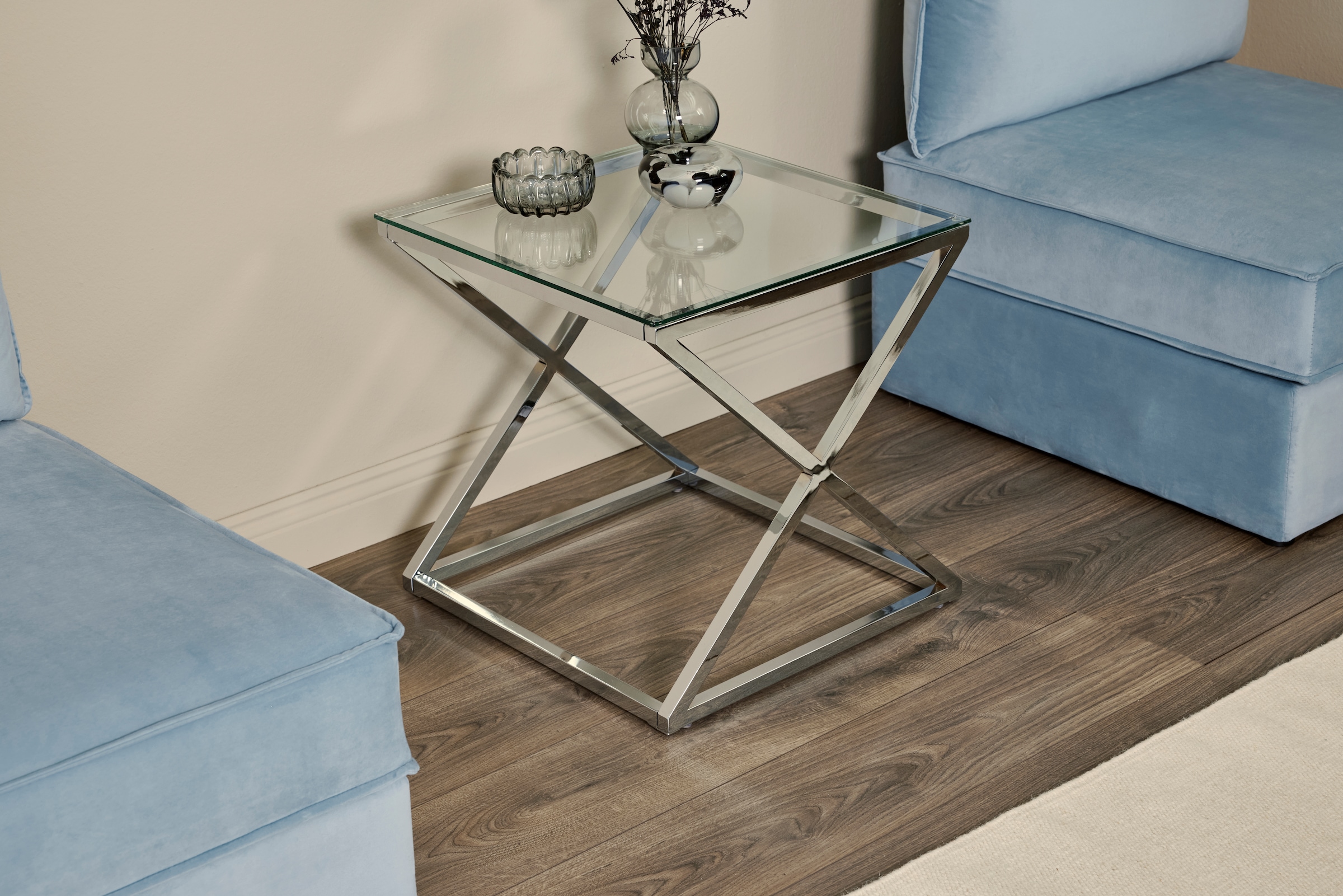 Jahnke Beistelltisch »XTRA BY SIDE«, (1 St.), Sicherheitsglas, Beistelltisch, Nachttisch