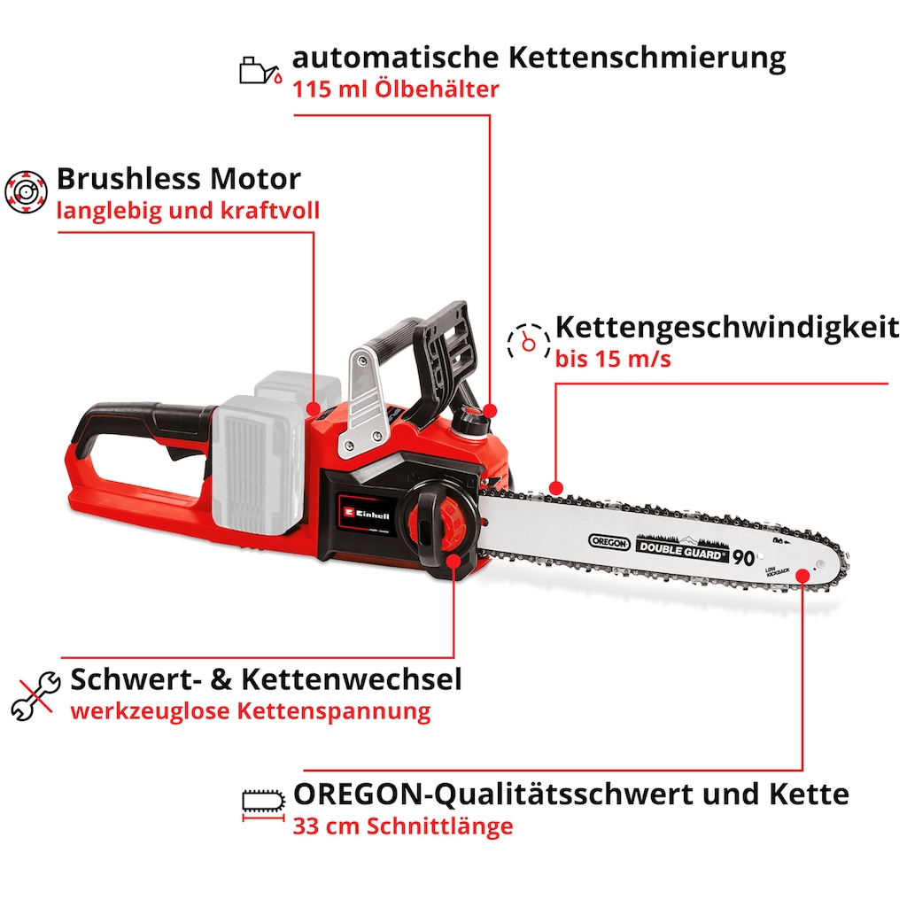 Einhell Akku-Kettensäge »GE-LC 36/35 Li SOLO«