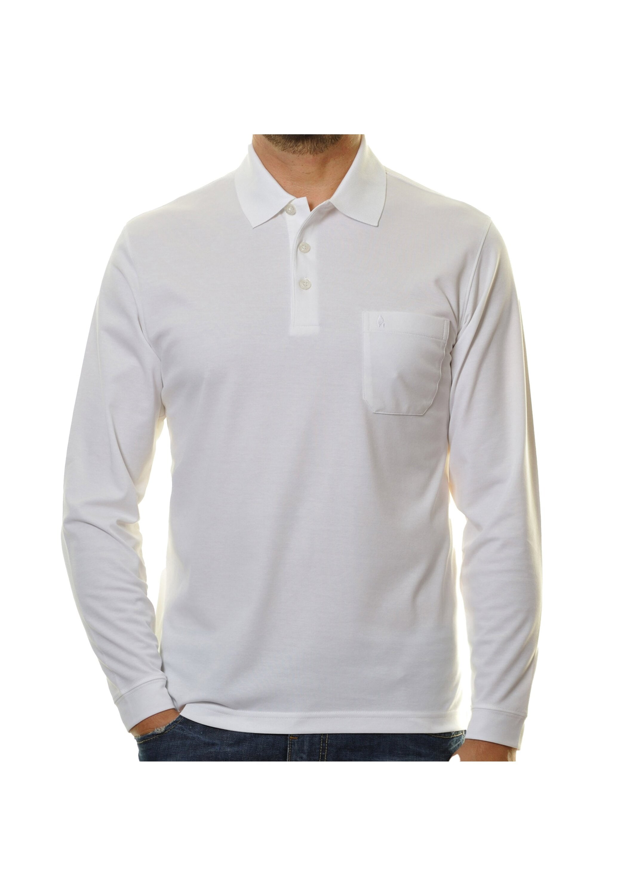 RAGMAN Poloshirt »Poloshirt Soft Knit Polo Knopf Langarm«