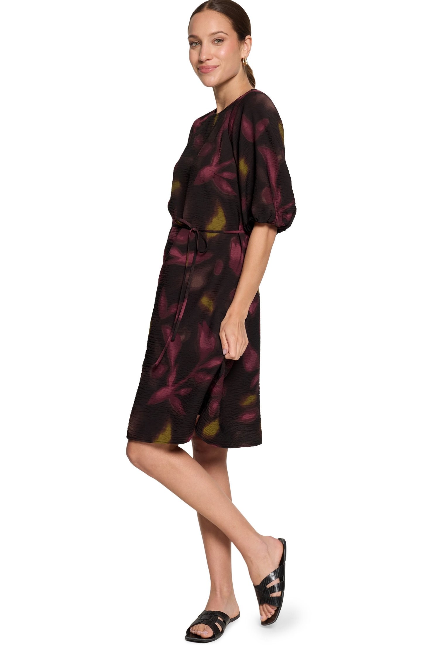 Zero Druckkleid »Damen mit Bindegürtel« Material