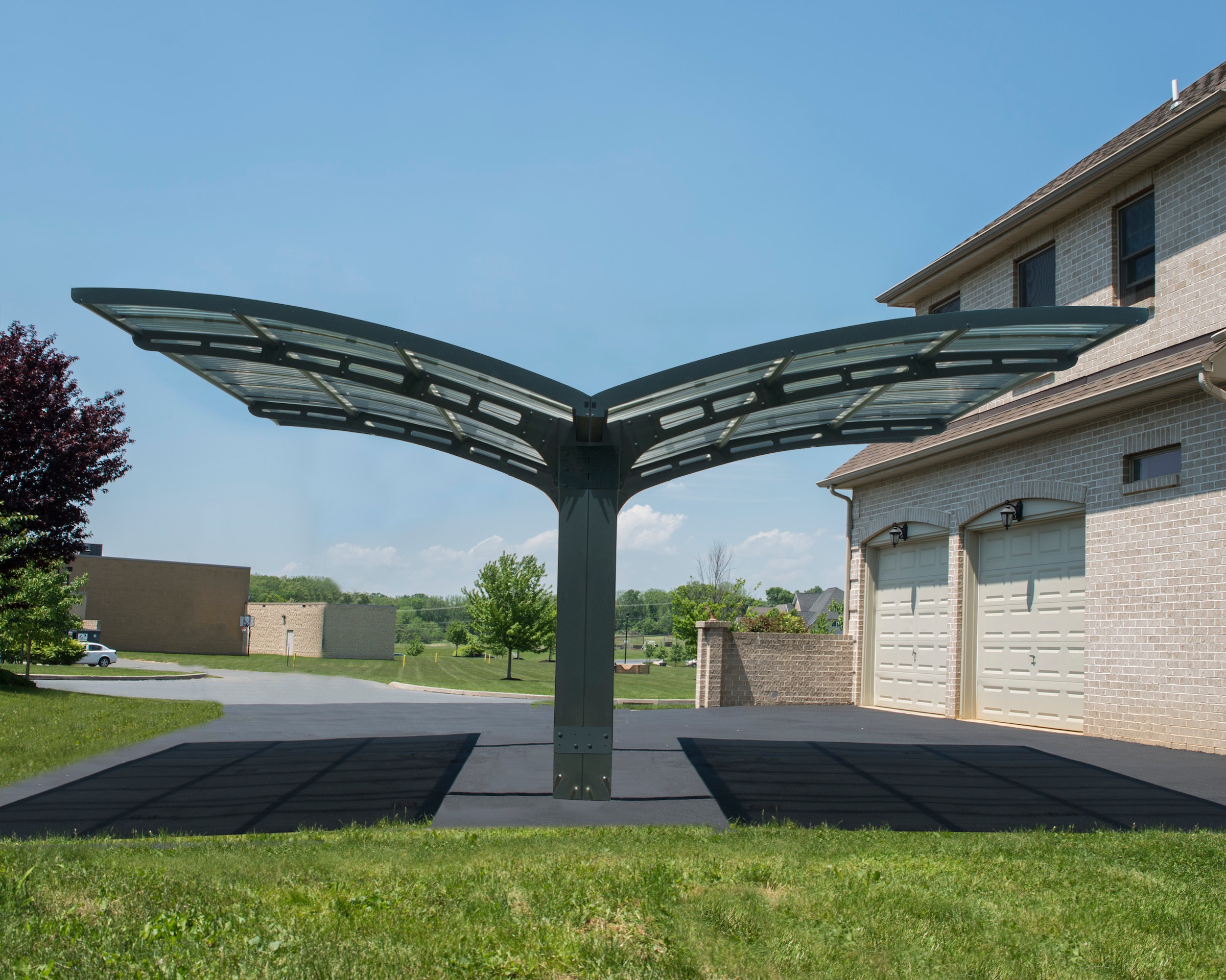 Palram - Canopia Einzelcarport »Arizona«, Aluminium, 544 cm, Anthrazit, 100% UV-geschützt