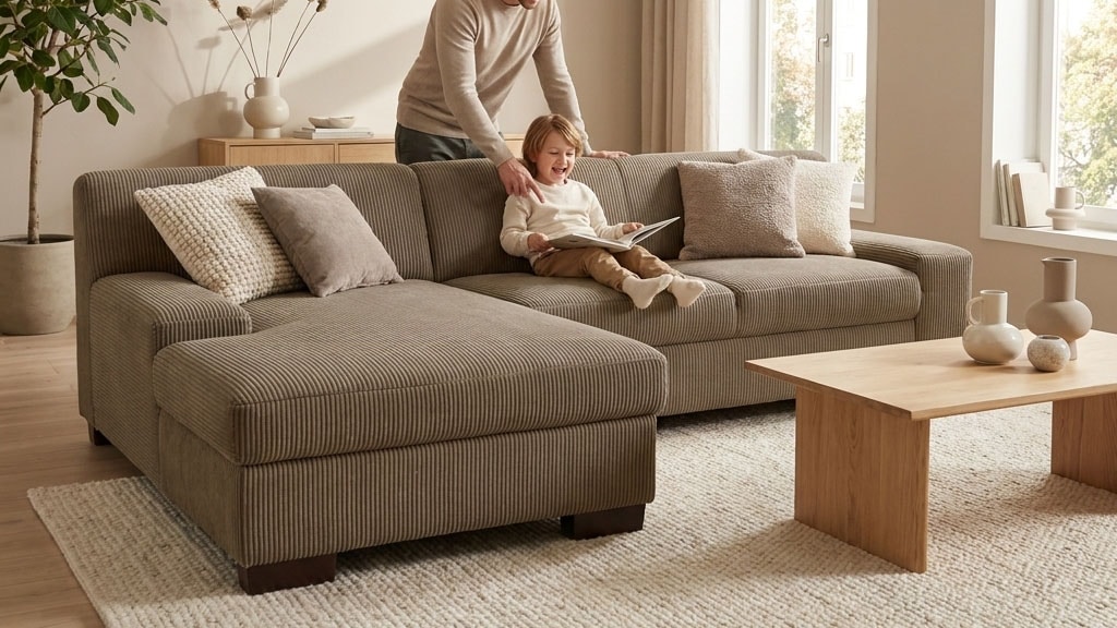 OTTO home "Faxxe 268 x 153 cm, auch mit Schlaffunktion" aus haustierfreundlichem Pet Friendly Cord, L-Form