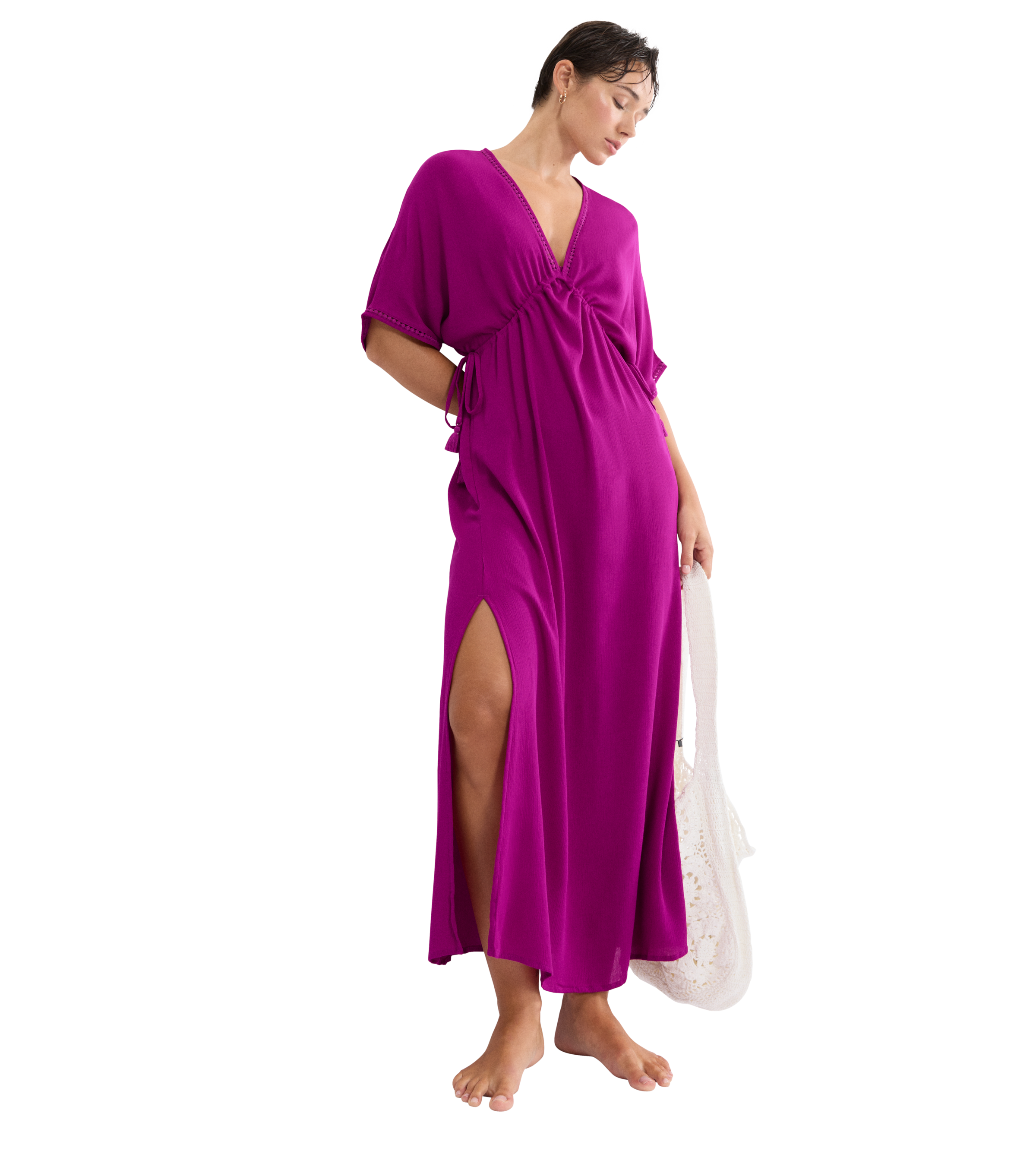 Triumph Strandkleid mit tiefem V-Ausschnitt und halb langem Arm günstig online kaufen
