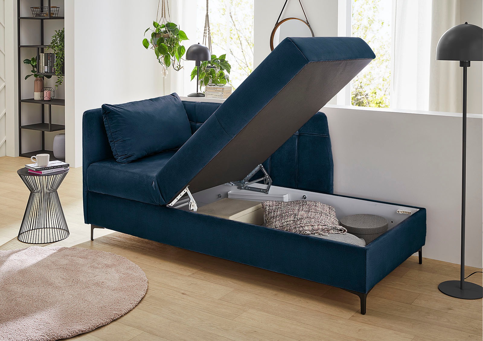 Thumbnail - Jockenhöfer Gruppe Recamiere "Marlin" Studioliege mit verstellbarem Kopf- und Fussteil und Bettkasten