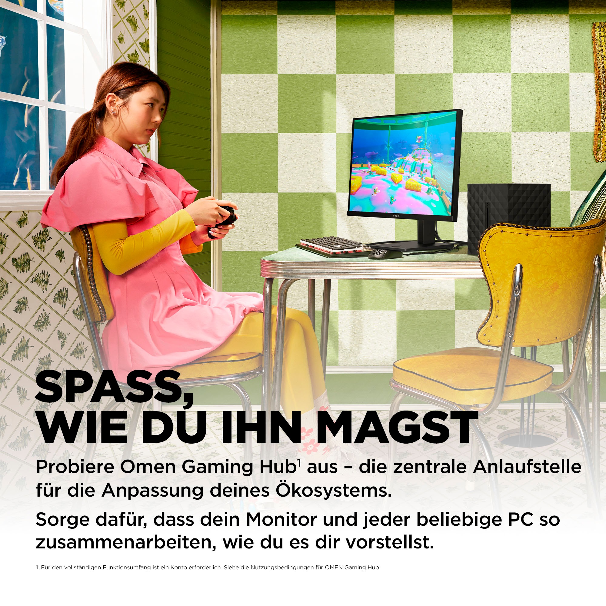HP Gaming-Monitor »OMEN 27 G2 (HSD-0155-A)«, 69 cm/27 Zoll, 1920 x 1080 px, Full HD, 1 ms Reaktionszeit, 165 Hz