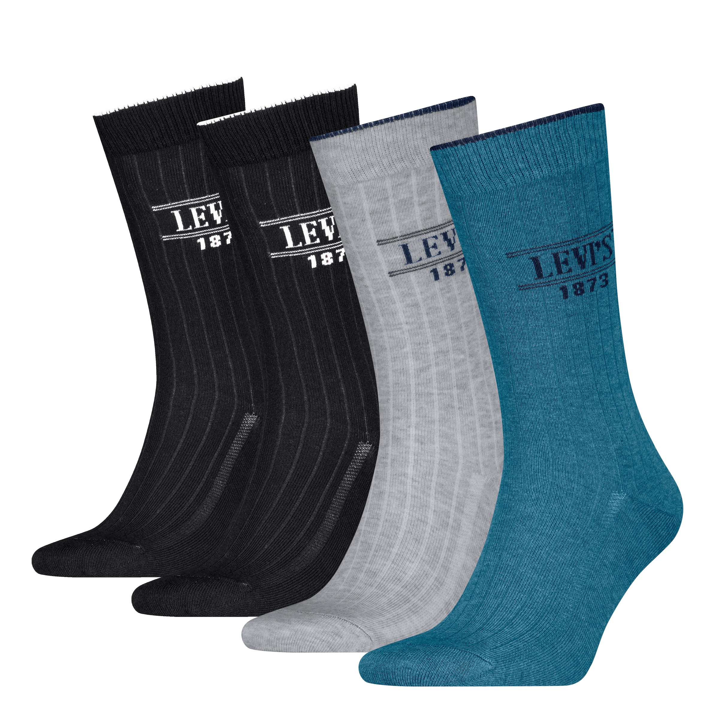 Levis Socken "LEVIS REG CUT RIB LOGO 4P ECOM" 4 Stk. tlg. günstig online kaufen