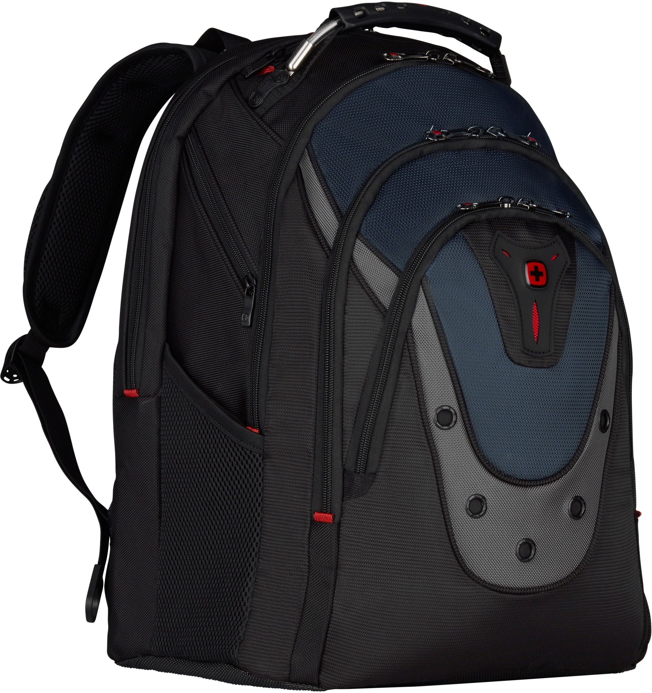 Wenger Laptoprucksack »Ibex, schwarz/blau«, für Laptops bis 17 Zoll