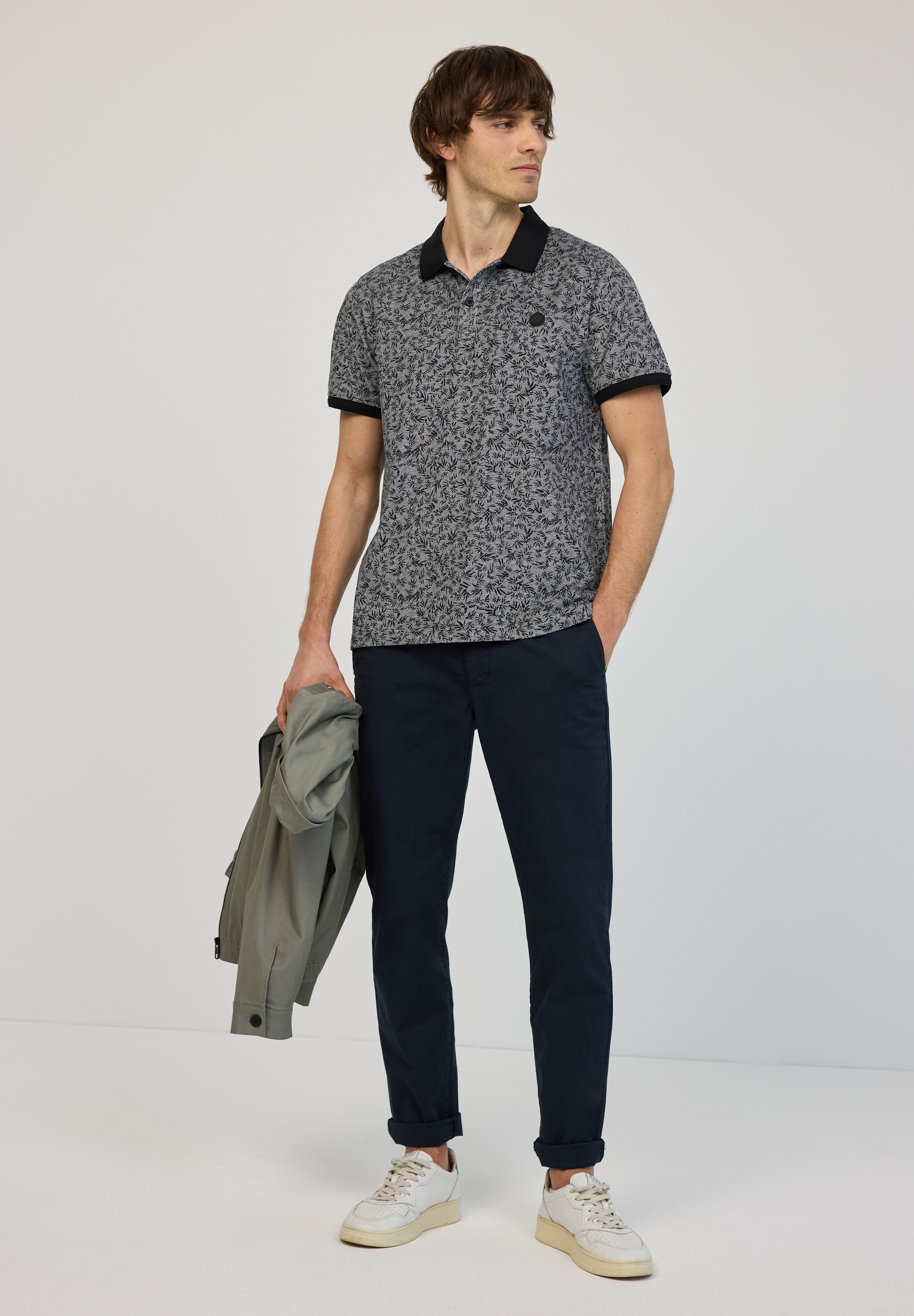 STREET ONE MEN Poloshirt aus reiner Baumwolle