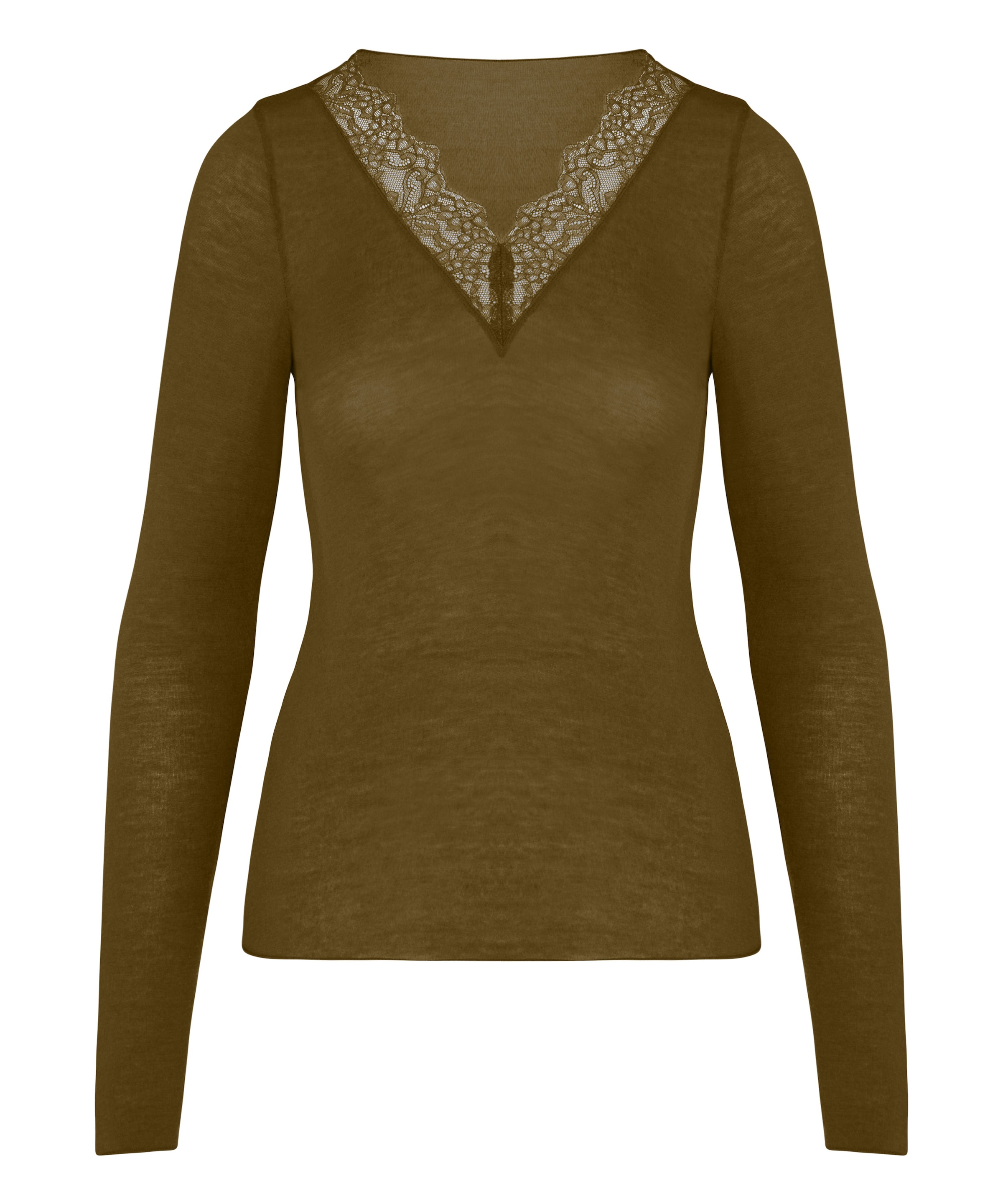 Hunkemöller Pyjama »super soft Lace V-Neck shirt with Cashmere«