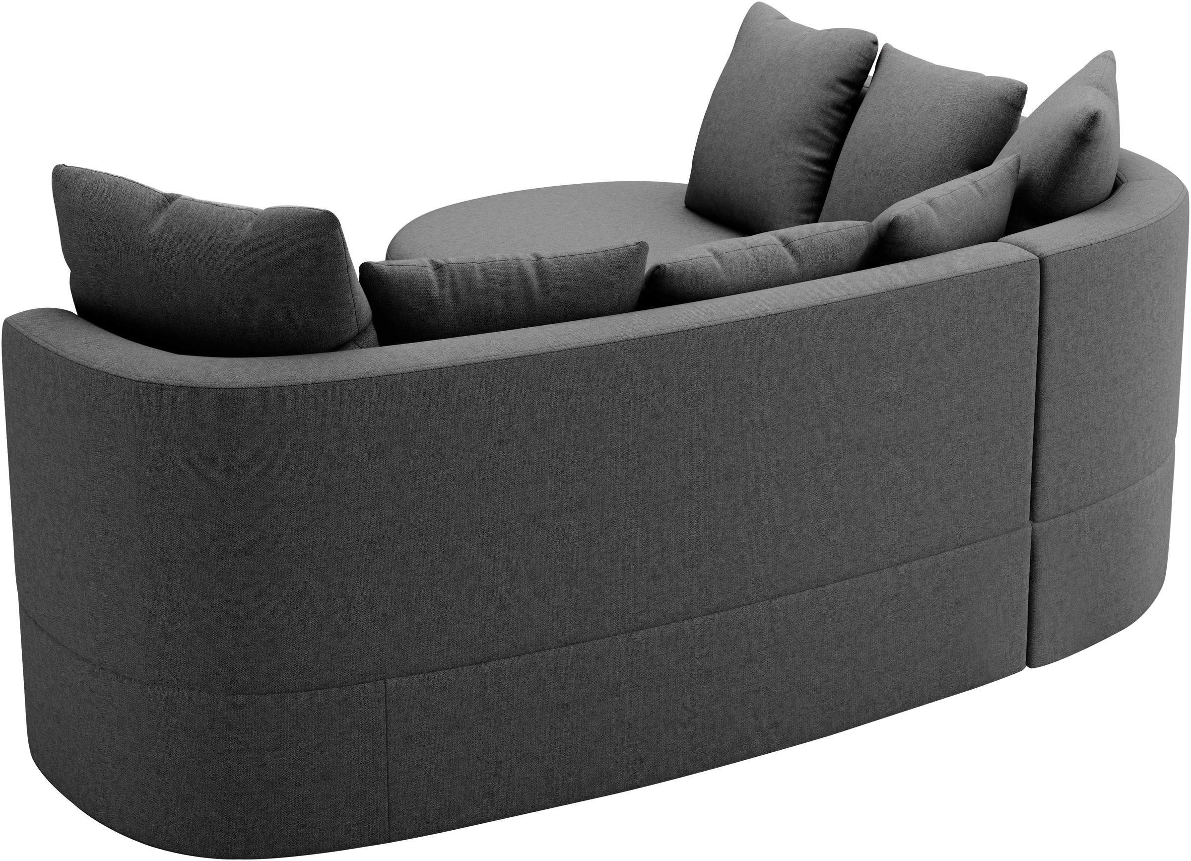 sit&more Ecksofa »Samba L-Form«, moderne organische Form, inkl. 7 loser Rückenkissen