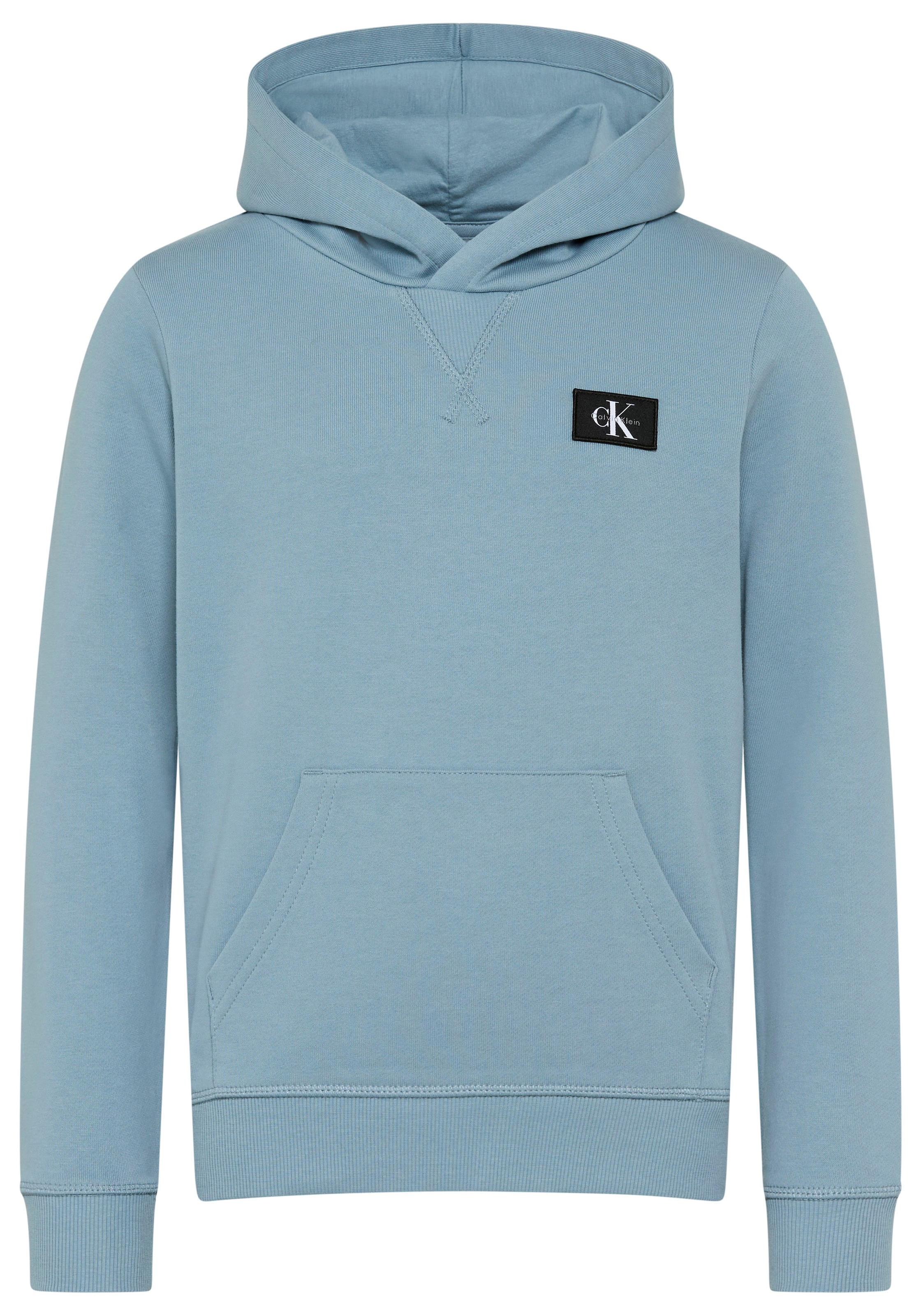 Calvin Klein Jeans Kapuzensweatshirt »TERRY CK WOVEN LABEL HOODIE«, Regular fit mit Kapuze

