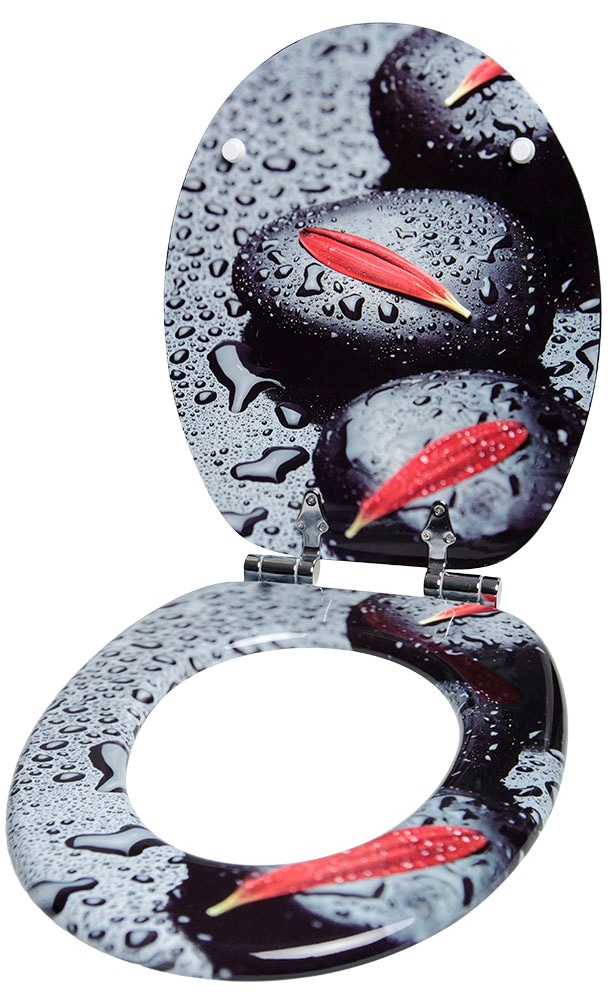 Sanilo Badaccessoire-Set »Elegance« bestehend aus WC-Sitz, Badteppich, Stöpsel, Seifenspender, WC-Bürste