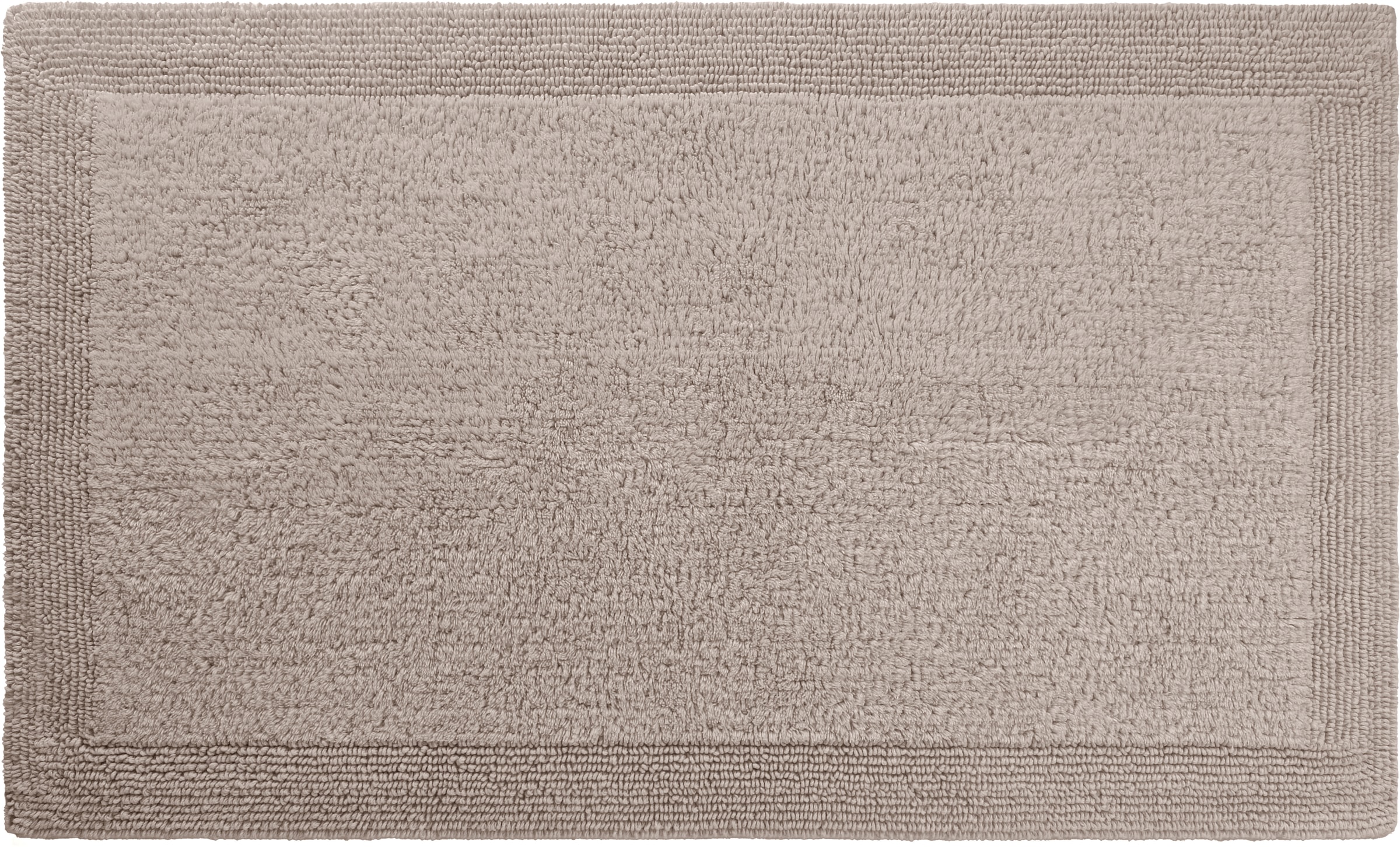 OTTO home Badematte »Kapra, Badvorleger, Badezimmer Teppich« Höhe 14 mm beidseitig nutzbar | fußbodenheizungsgeeignet | strapazierfähig mit Bordüre, Badteppich, Badematte, Baumwolle