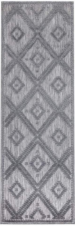 Carpet City Teppich »In-& Outdoorteppich Santorini 454, 3D-Effekt, Raute-Optik«, rechteckig, 5 mm Höhe, Wetterfest & UV-beständig für Terrasse, Balkon, Küche, Flur