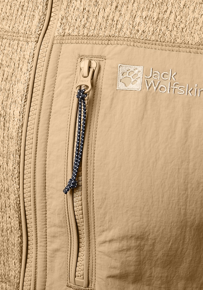 Jack Wolfskin Fleecejacke »KAMINFEUER HOODED JKT M«, mit Kapuze