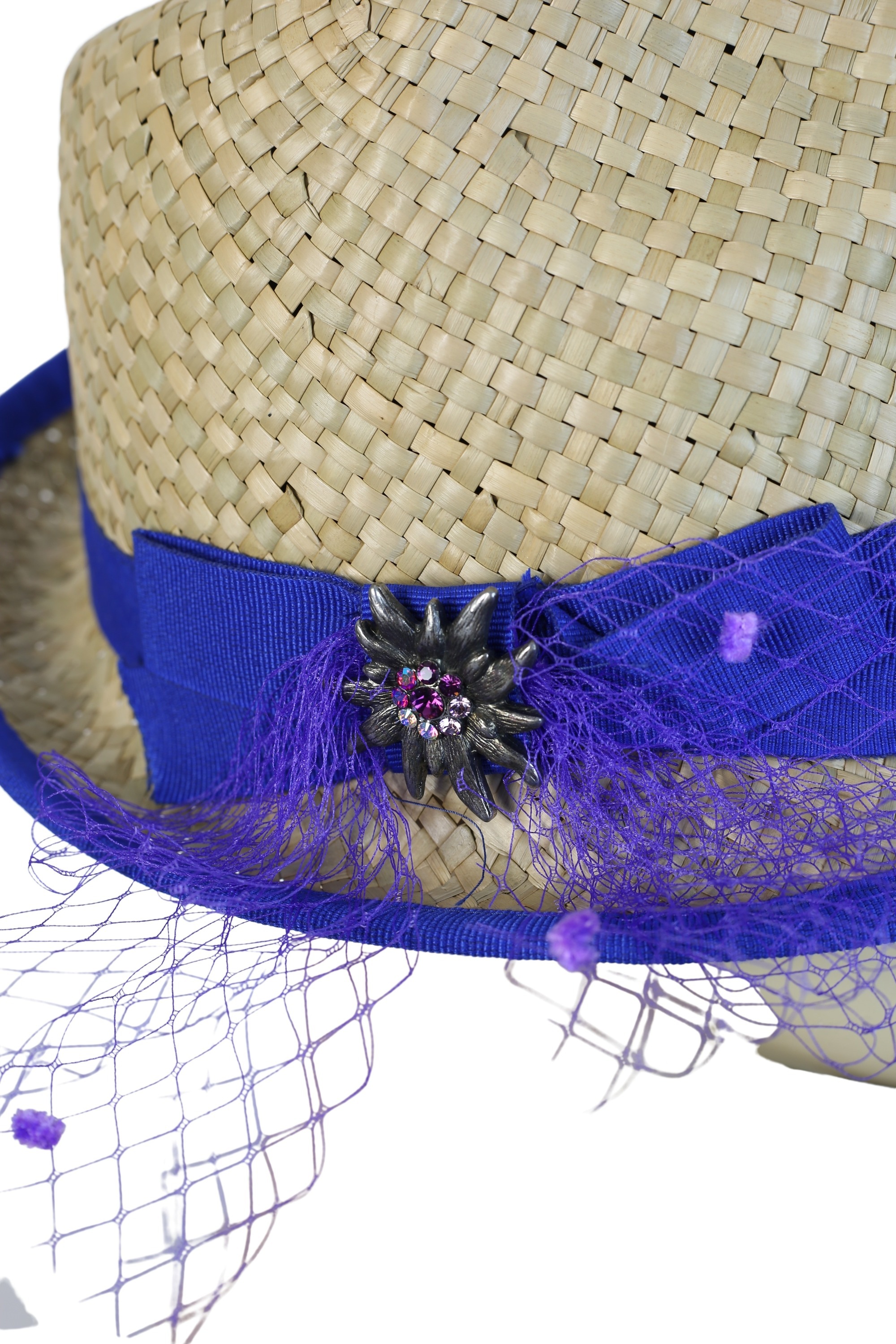 Thumbnail - Allgäu Rebell Trachtenhut "München" 1 Stk. aus Bast, Made in Italy