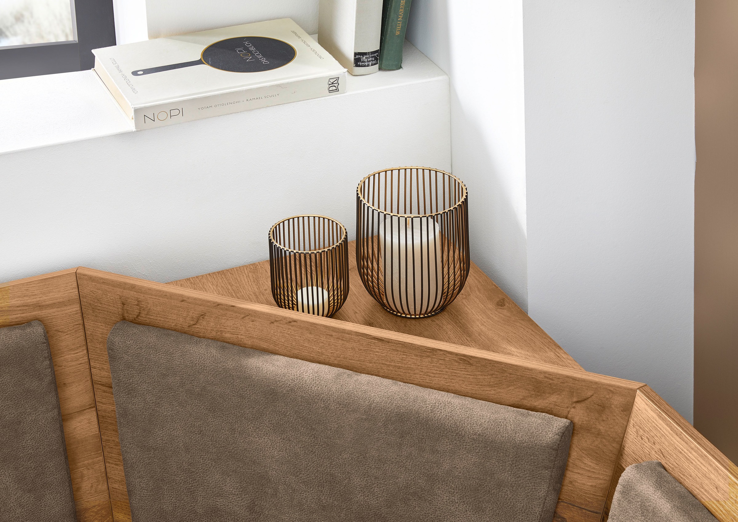 OTTO home Eckbankgruppe »Theo (Set, 4-tlg. Tisch, Bank und 2 Stühle) 2 Farben wählbar« Bank links/rechts montierbar, mit Stauraum, Stühle im 2er Set