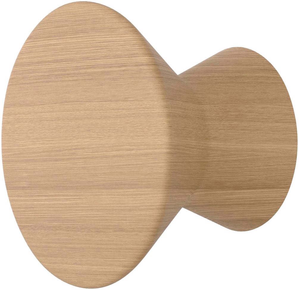 Hakenleiste, B:9cm H:6,5cm Ø:9cm, weiß, HAMMEL FURNITURE, Holzwerkstoff, Hakenleisten, "Mistral Wandgarderobe, Hakenleiste", aus massivem Holz, Ø 9