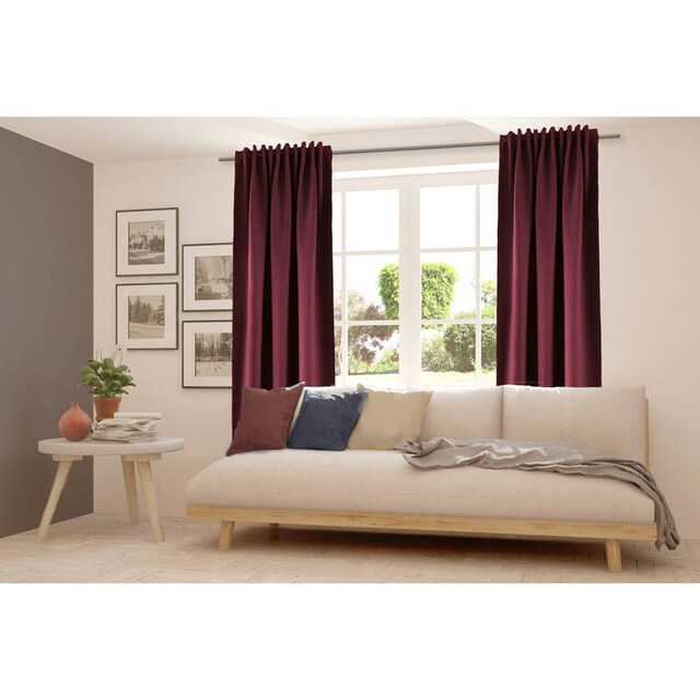 HOMING Vorhang »Galdin«, (1 St.), Verdunklungsvorhang, Akustik, blickdicht,  Thermo, Energiesparend | BAUR