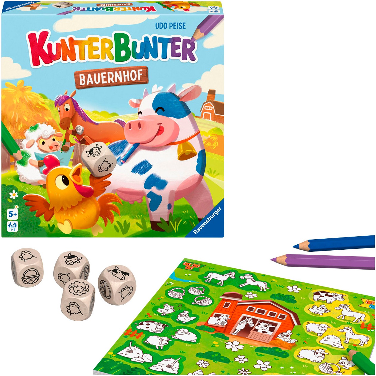 Ravensburger Spiel »Kunterbunter Bauernhof«, Made in Europe