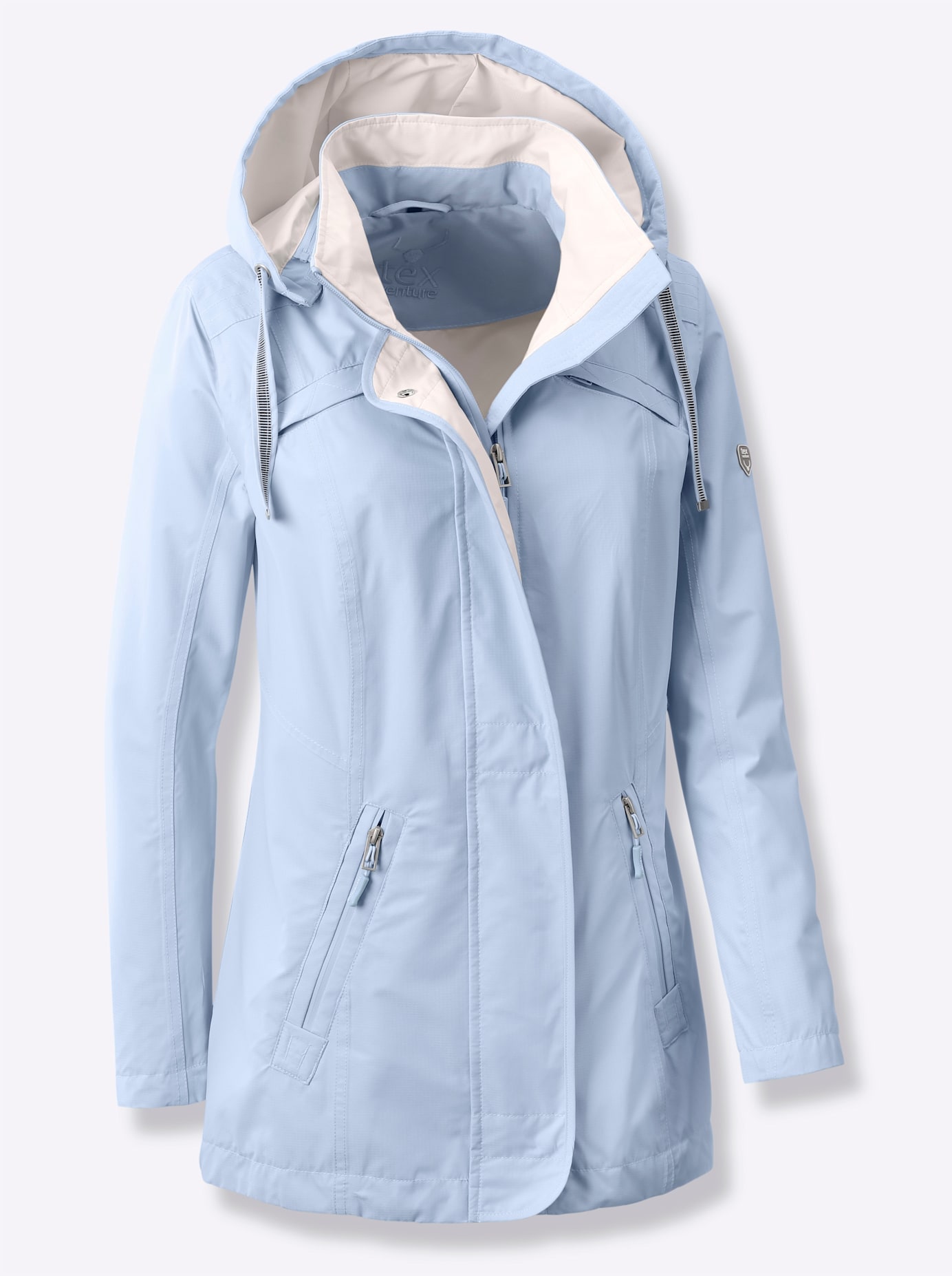 Casual Looks Langjacke mit Kapuze