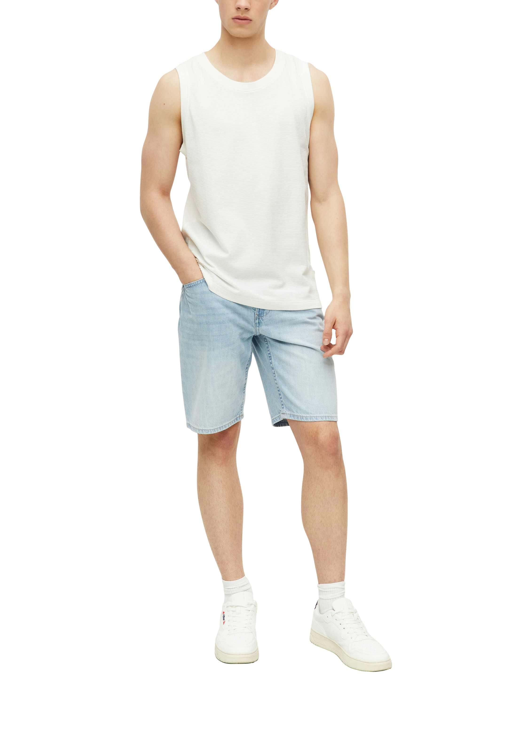 s.Oliver Tanktop Sommertop in feiner Streifen-Optik