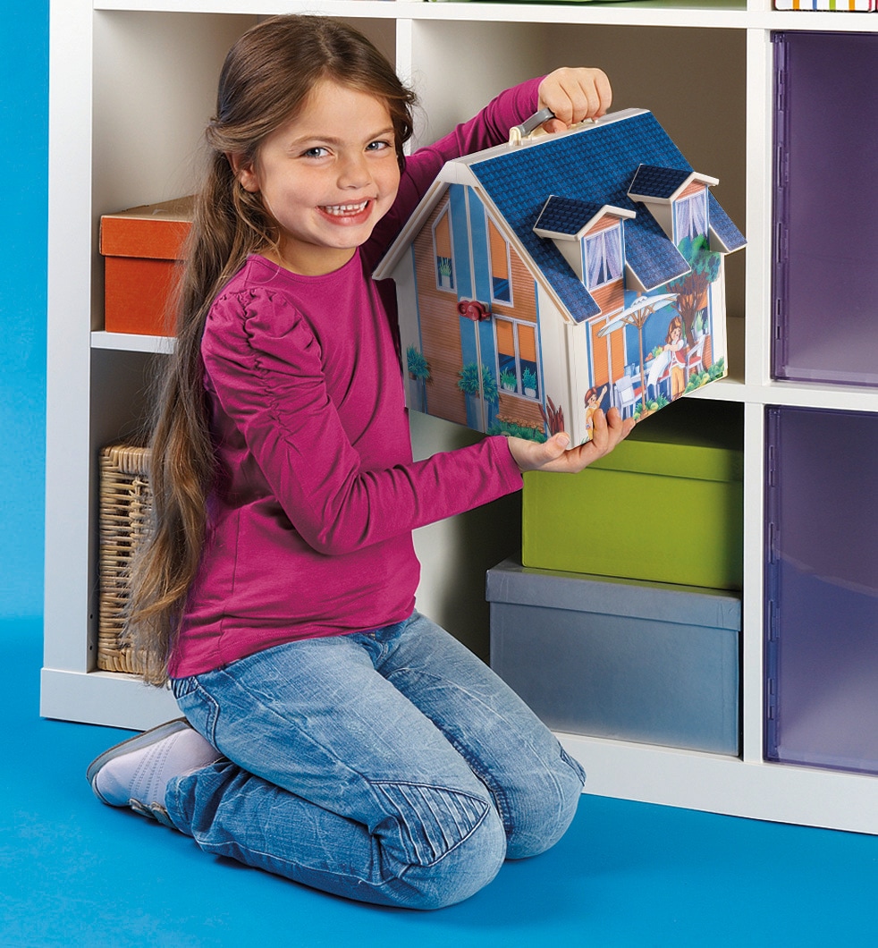 Playmobil® Konstruktions-Spielset »Mitnehm-Puppenhaus (70985), Dollhouse«, (64 St.), Made in Europe