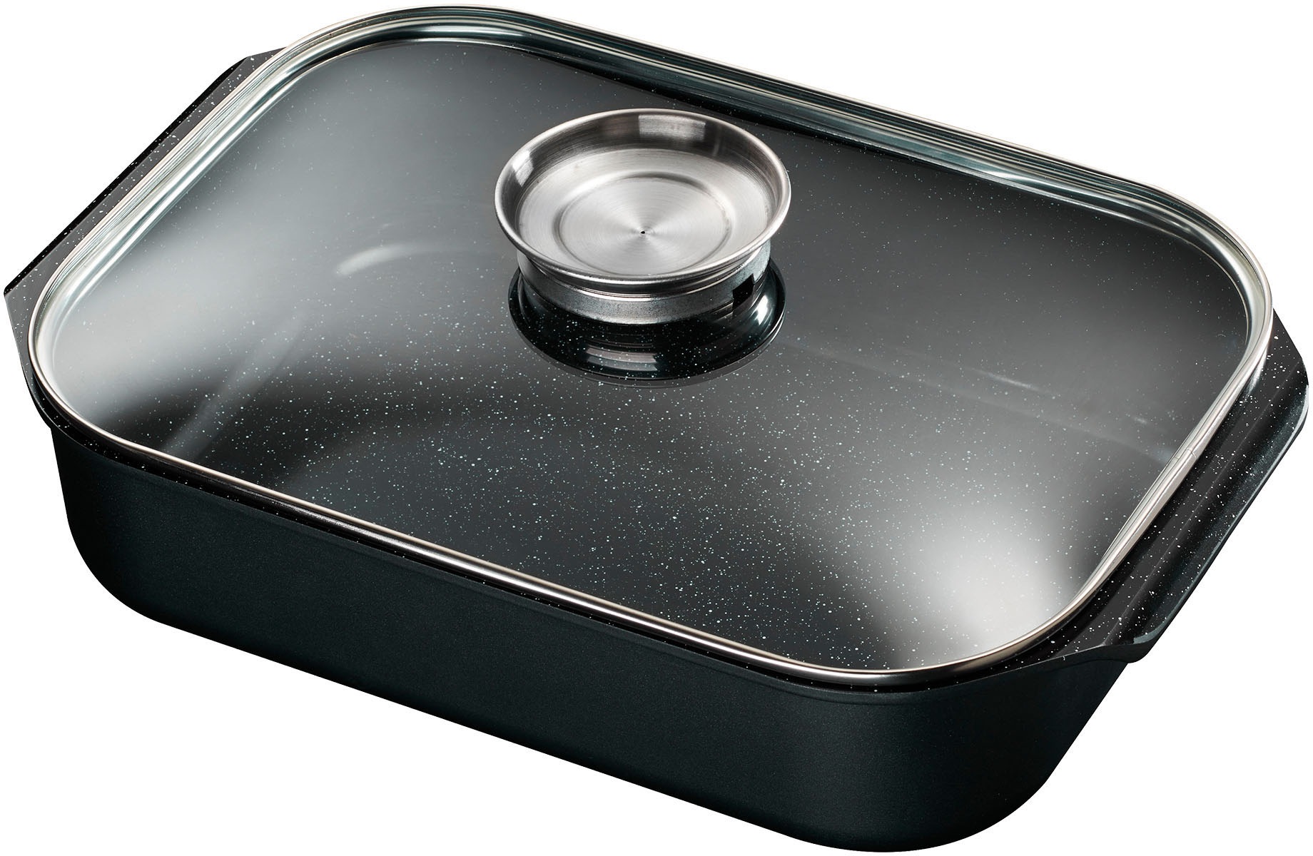 Thumbnail - KING Pfannen-Set "Square" Aluminiumguss Set, 1x Eckpfanne 28x28 cm, 1x Bräter 40x26 cm, 1x Messer-Set (5-teilig), 7 Stk....