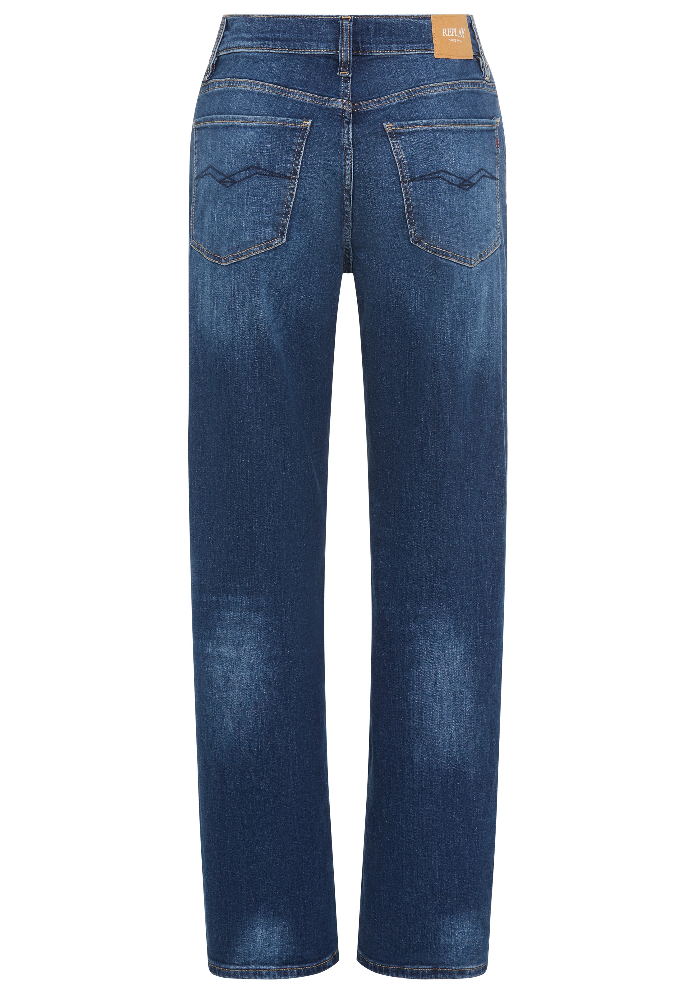 Replay Weite Jeans "ZELMAA" mit asymmetrischem Verschluss günstig online kaufen