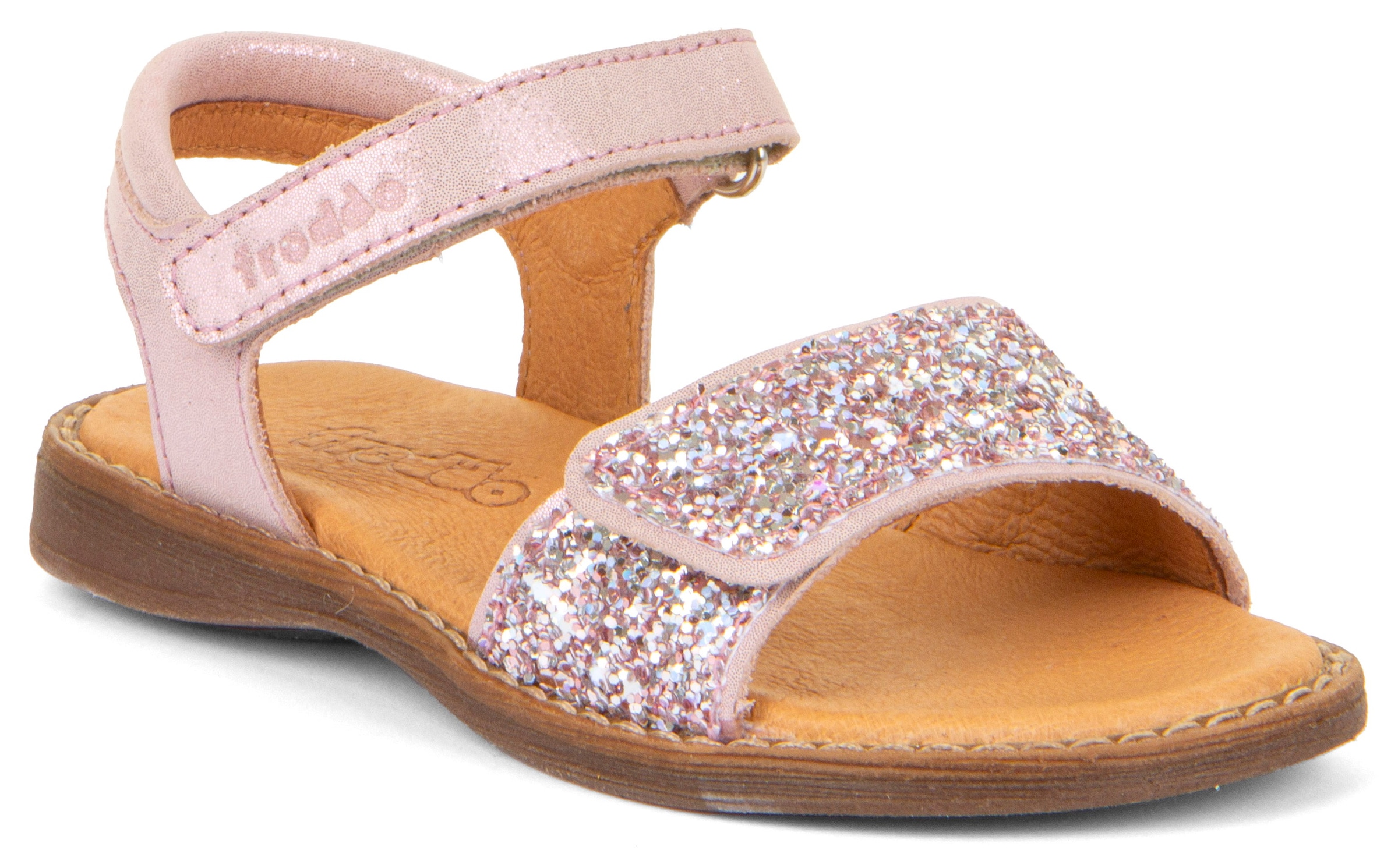 froddo Sandale "Lore Sparkle", Sommerschuh, Klettschuh, Sandalette, mit zwei Klettverschlüssen