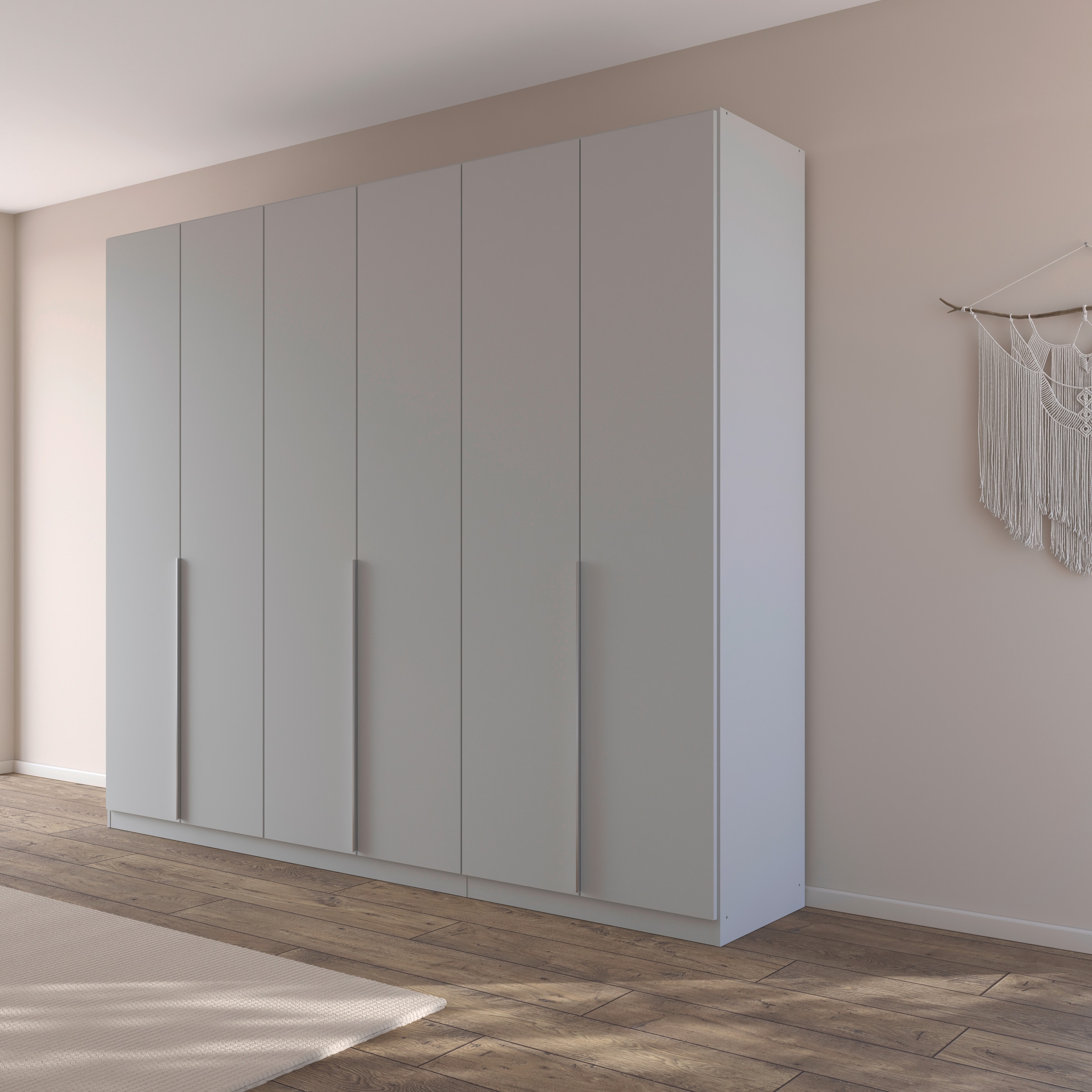 rauch Drehtürenschrank »Kleiderschrank Schrank Garderobe AGORDO mit Dekor- oder Hochglanzfront«, (in zwei Griff-Farben), durchdachte Innenausstattung, in 6 Breiten und 2 Höhen MADE IN GERMANY