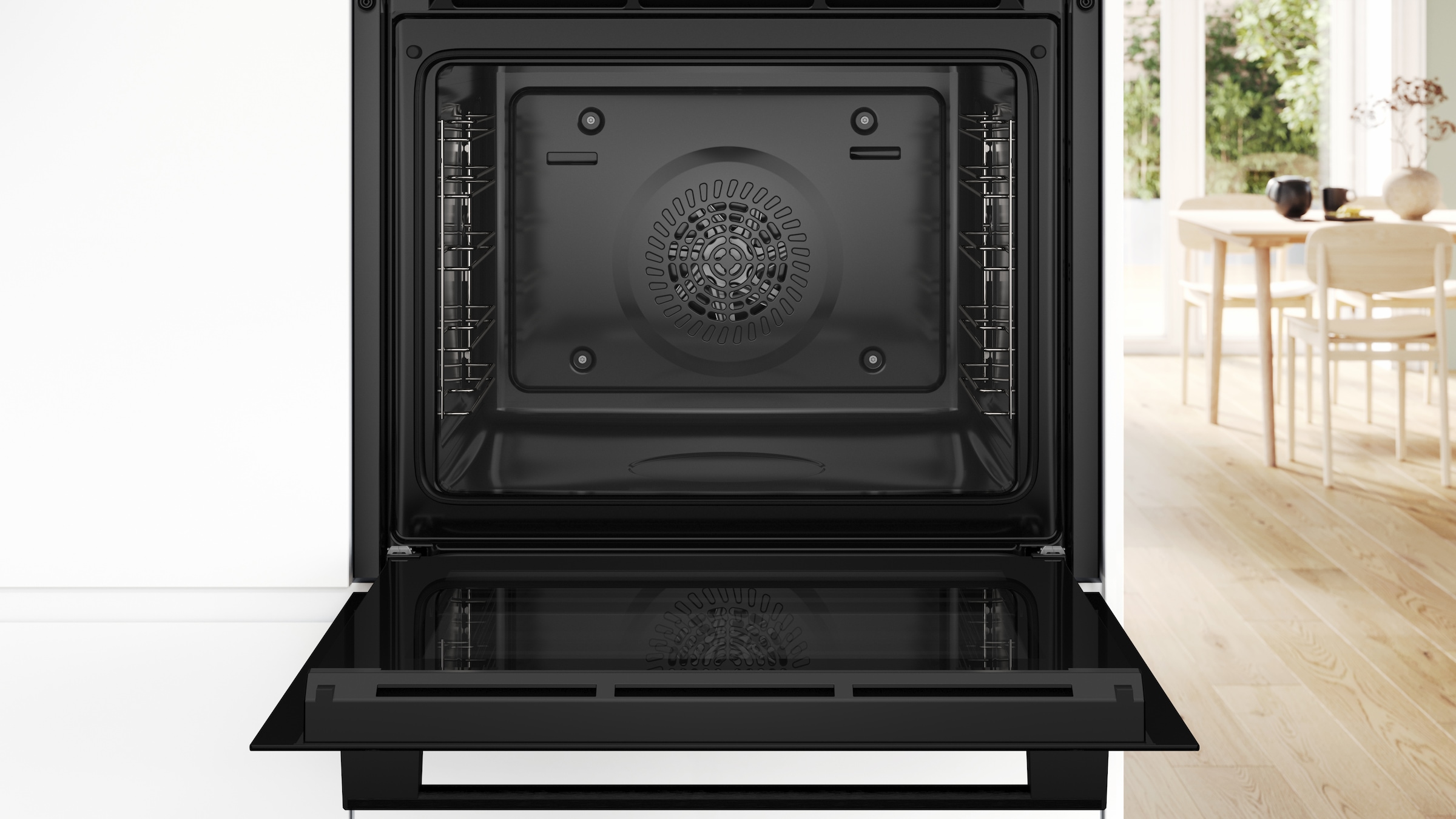 BOSCH Einbaubackofen Serie 4 »HBA514BB3«, mit Teleskopauszug nachrüstbar, Hydrolyse