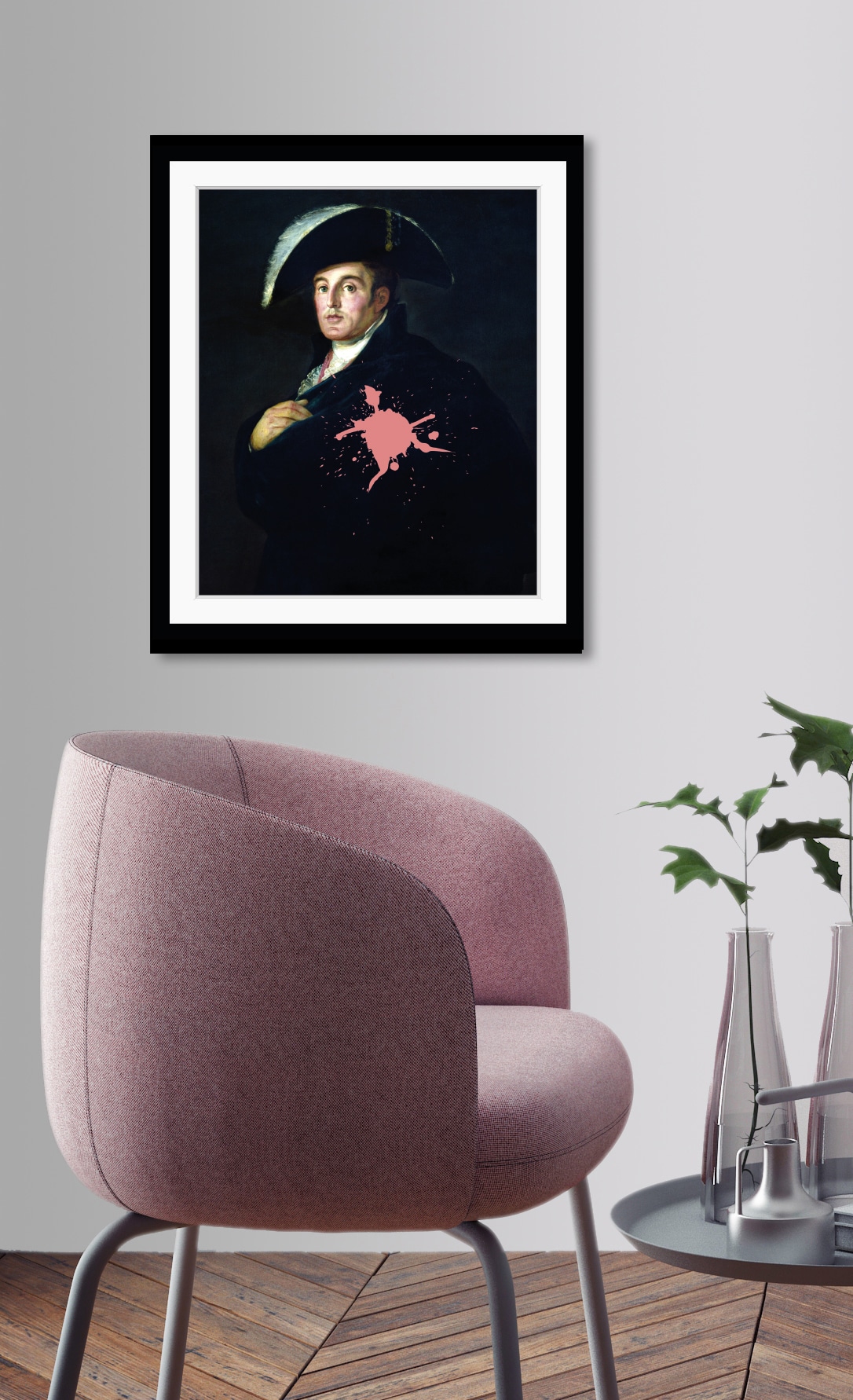 queence Bild »Angelo«, Mann-Historische Persönlichkeiten-Bilder von Männern-Kunst-Gemälde, HD Premium Poster-Druck inkl. Holzrahmen