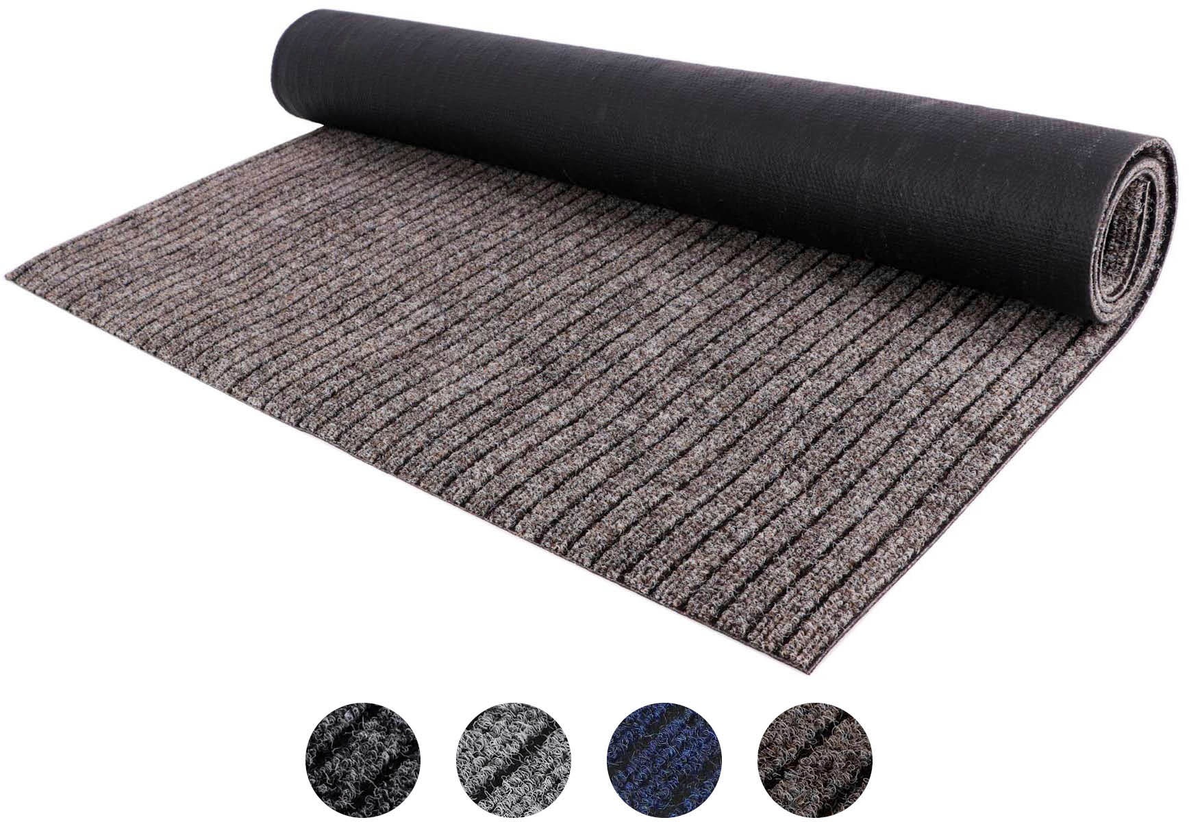 Läufer, B:200cm H:7mm L:600cm, beige, PRIMAFLOR-IDEEN IN TEXTIL, Polypropylen (PP), Flur, Teppiche, "Schmutzfangläufer ATLAS, Made in Belgium",