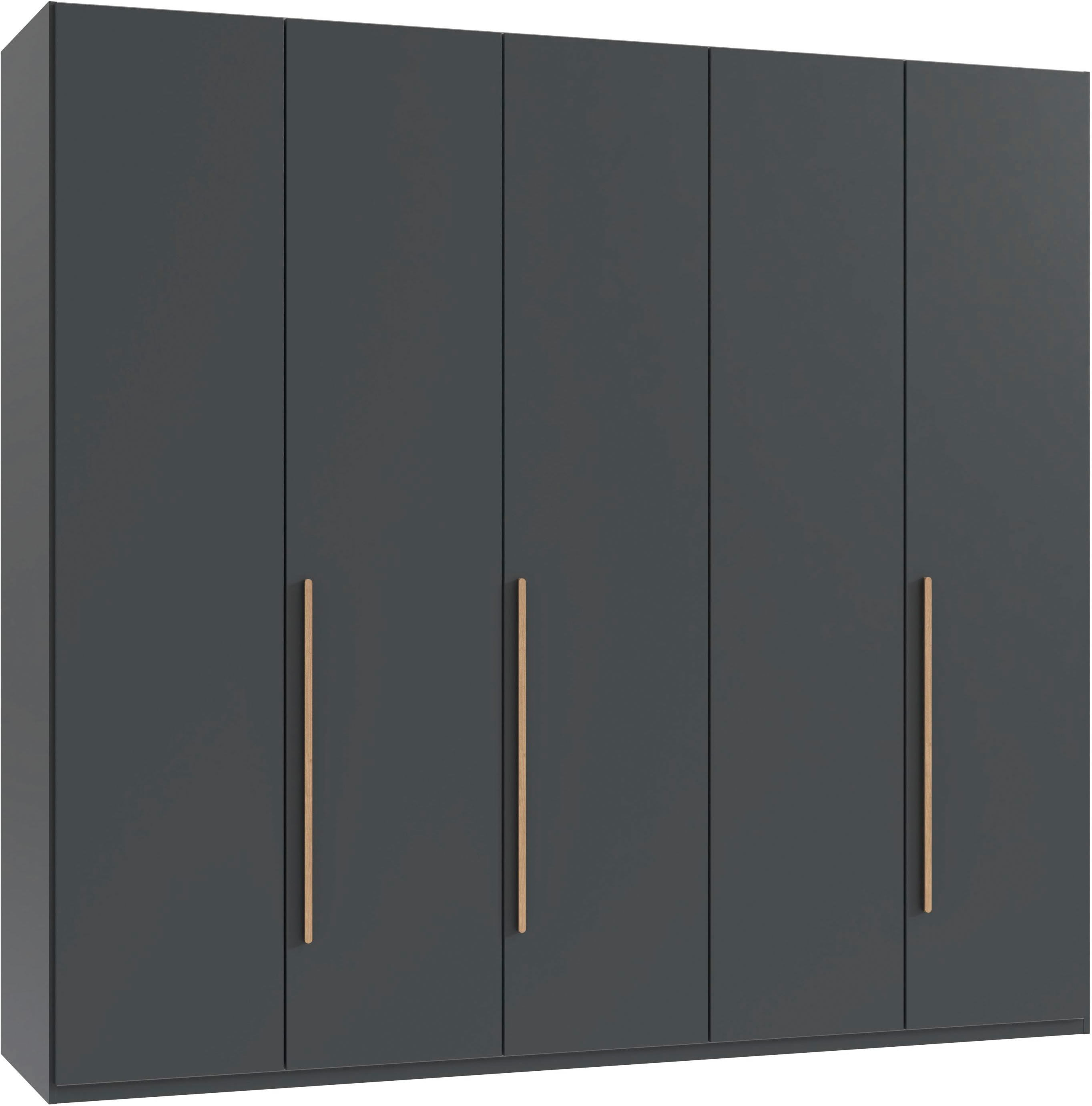 Wimex Drehtürenschrank "Kleiderschrank London, in den Breiten 180cm, 225cm oder 270cm" mit verschiedenen Griffen in goldfarben, silberfarben oder schwarz, wahlweise mit Basic- oder Premium-Ausstattung erhältlich