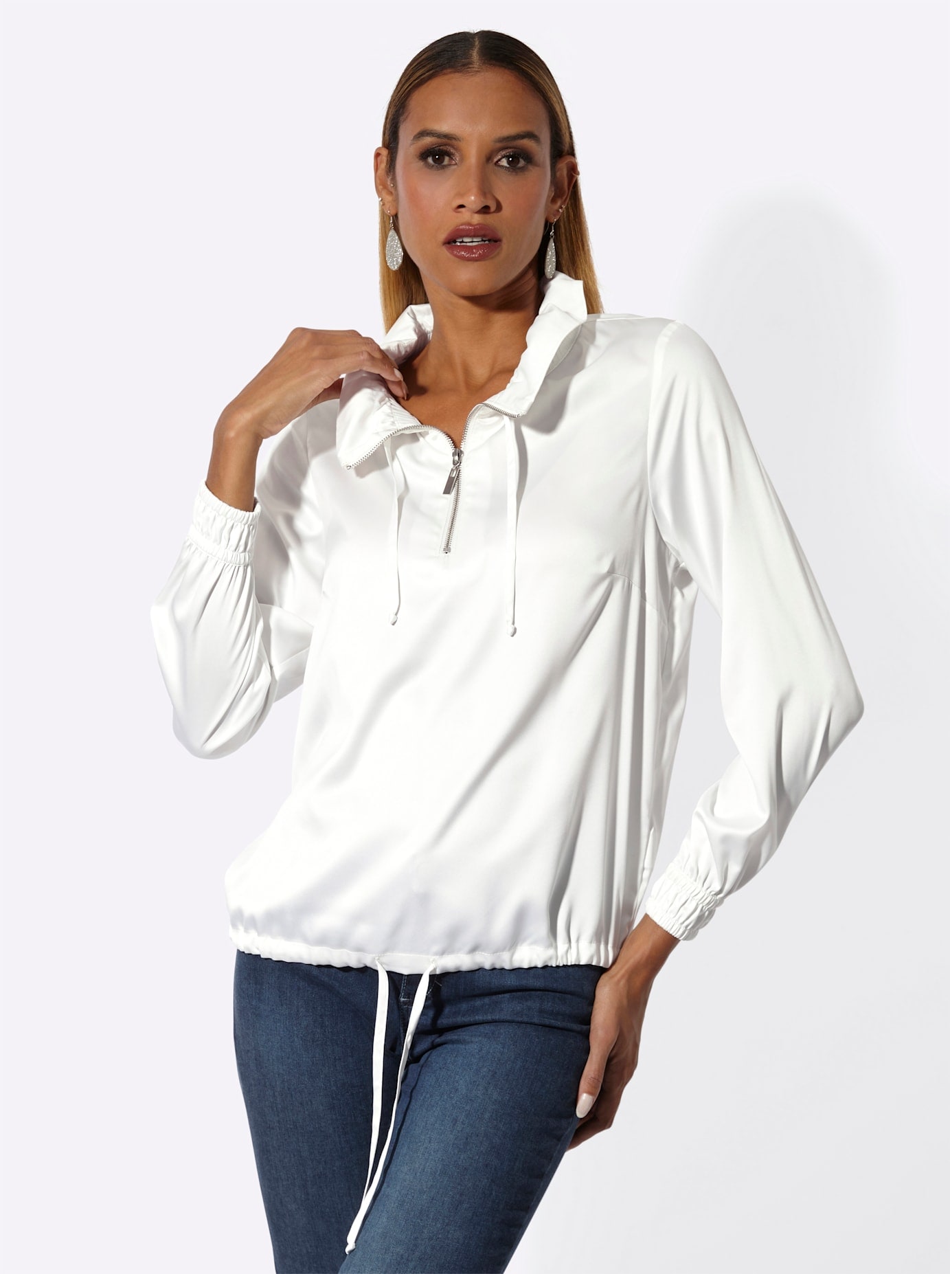 creation L Satinbluse
